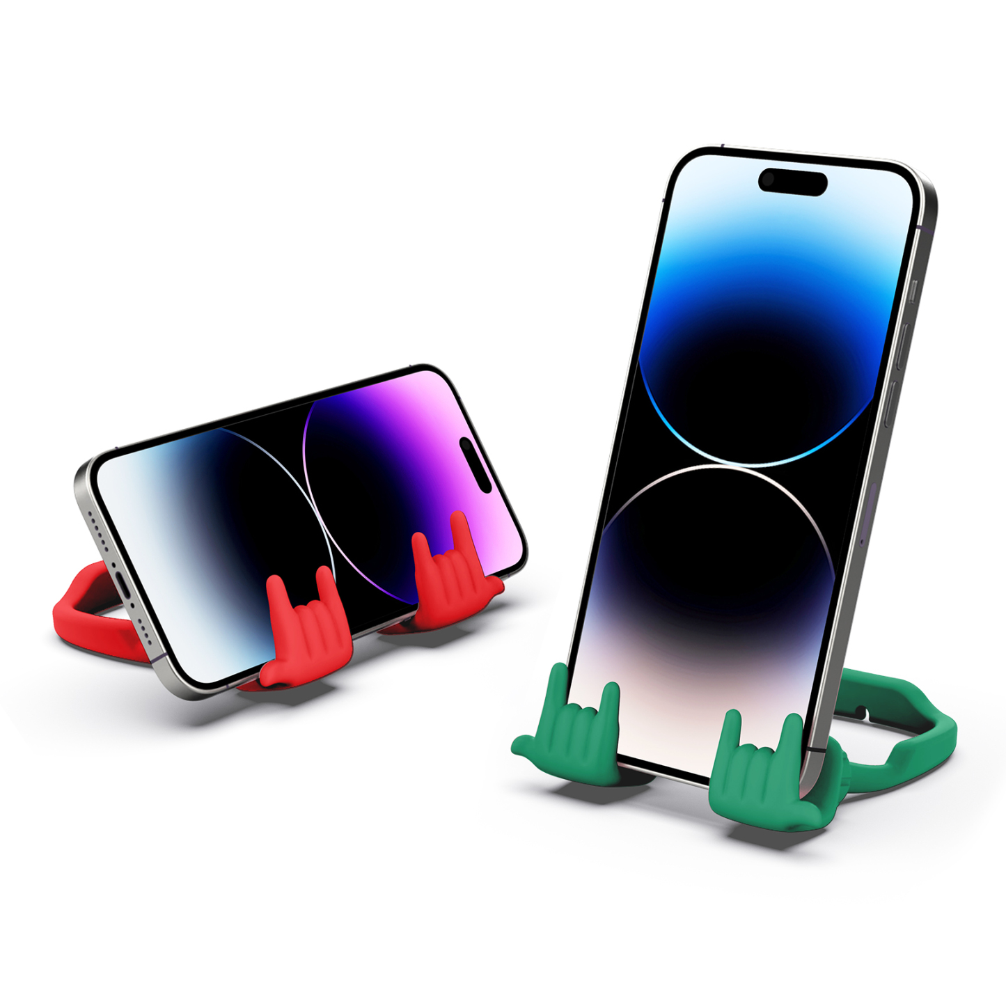 Rock On Phone Stand-2 Pack-Gesture‑shaped phone stand | Creative desktop accessory