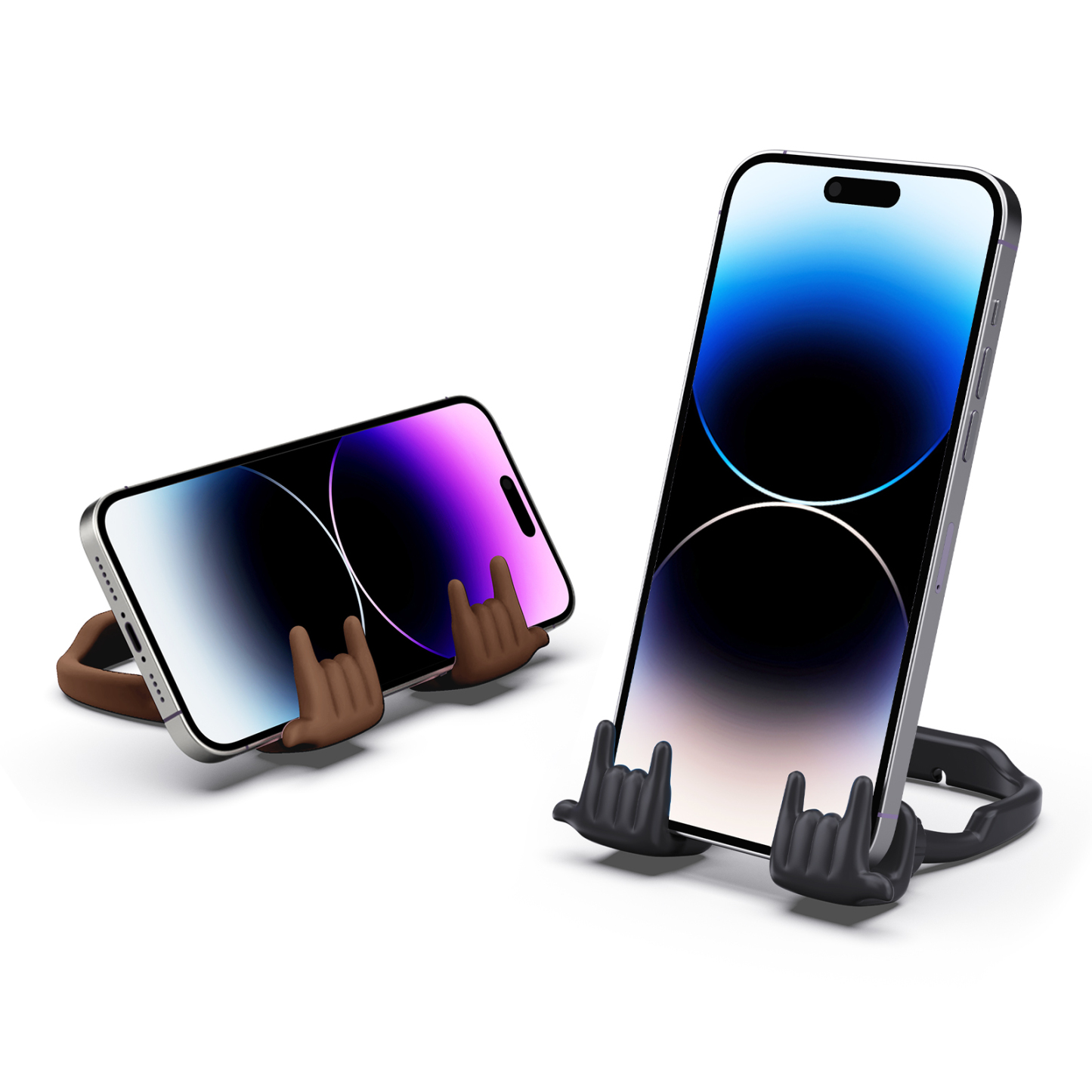 Rock On Phone Stand-2 Pack-Gesture‑shaped phone stand | Creative desktop accessory