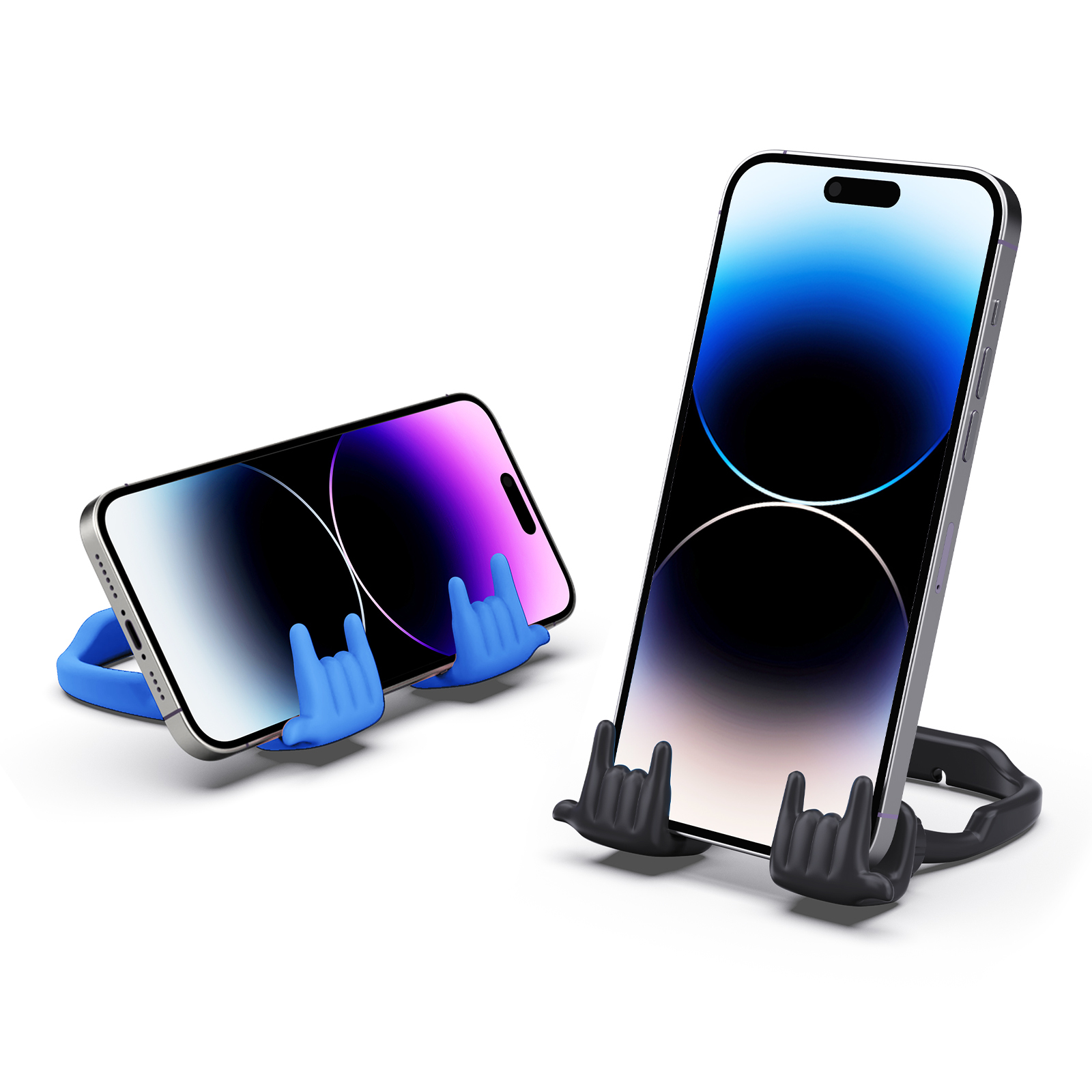 Rock On Phone Stand-2 Pack-Gesture‑shaped phone stand | Creative desktop accessory
