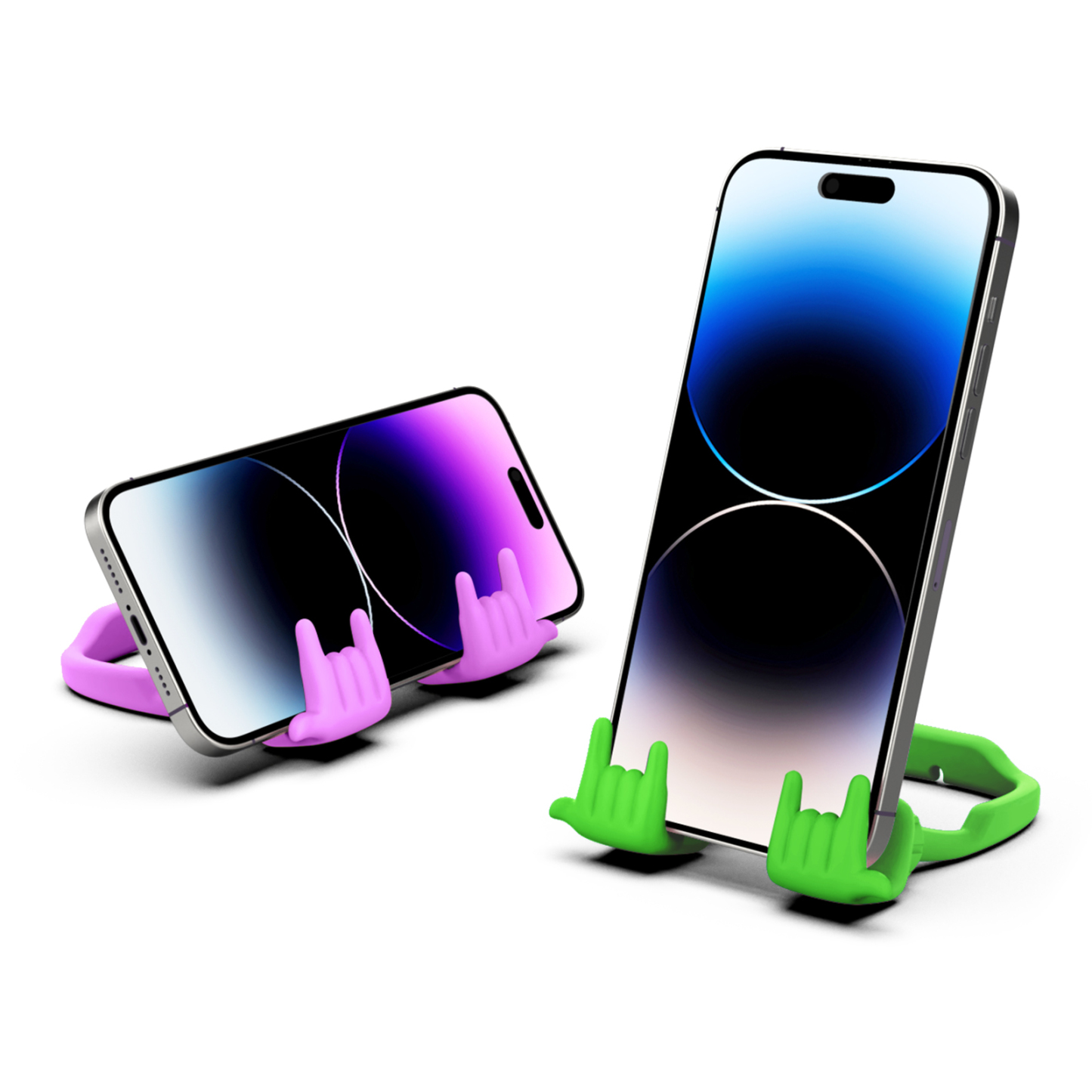 Rock On Phone Stand-2 Pack-Gesture‑shaped phone stand | Creative desktop accessory