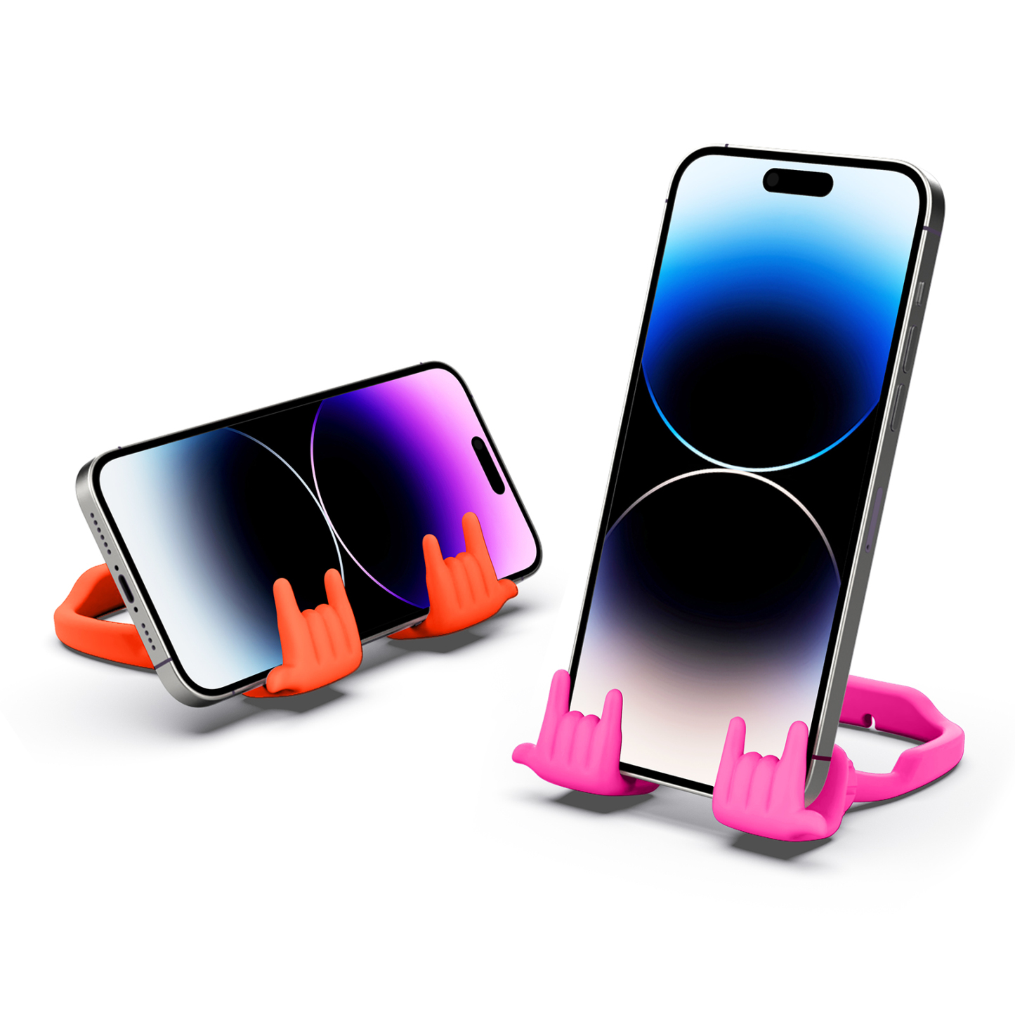 Rock On Phone Stand-2 Pack-Gesture‑shaped phone stand | Creative desktop accessory