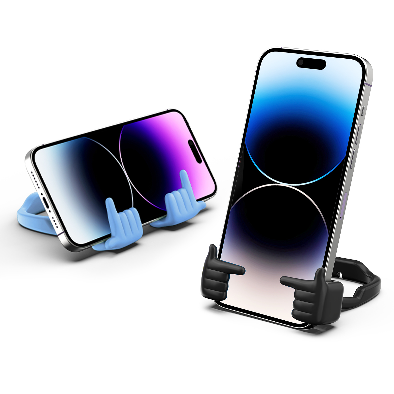 Shy Pop Phone Stand-2 Pack-Gesture‑shaped phone stand | Creative desktop accessory