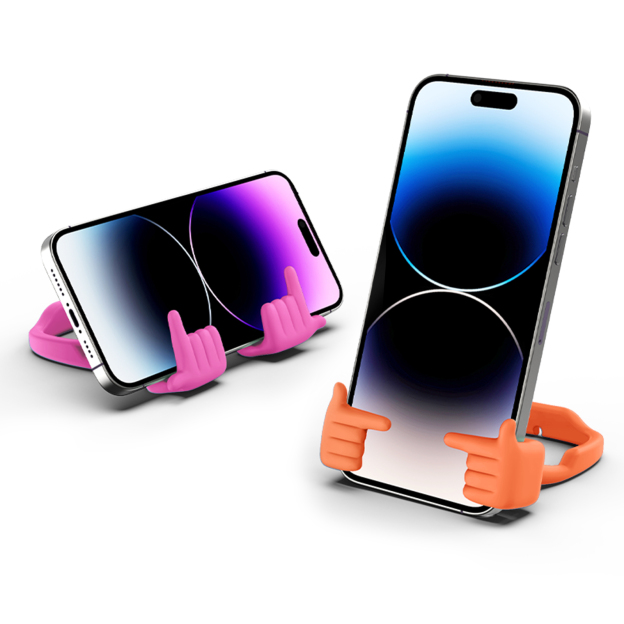 Shy Pop Phone Stand-2 Pack-Gesture‑shaped phone stand | Creative desktop accessory