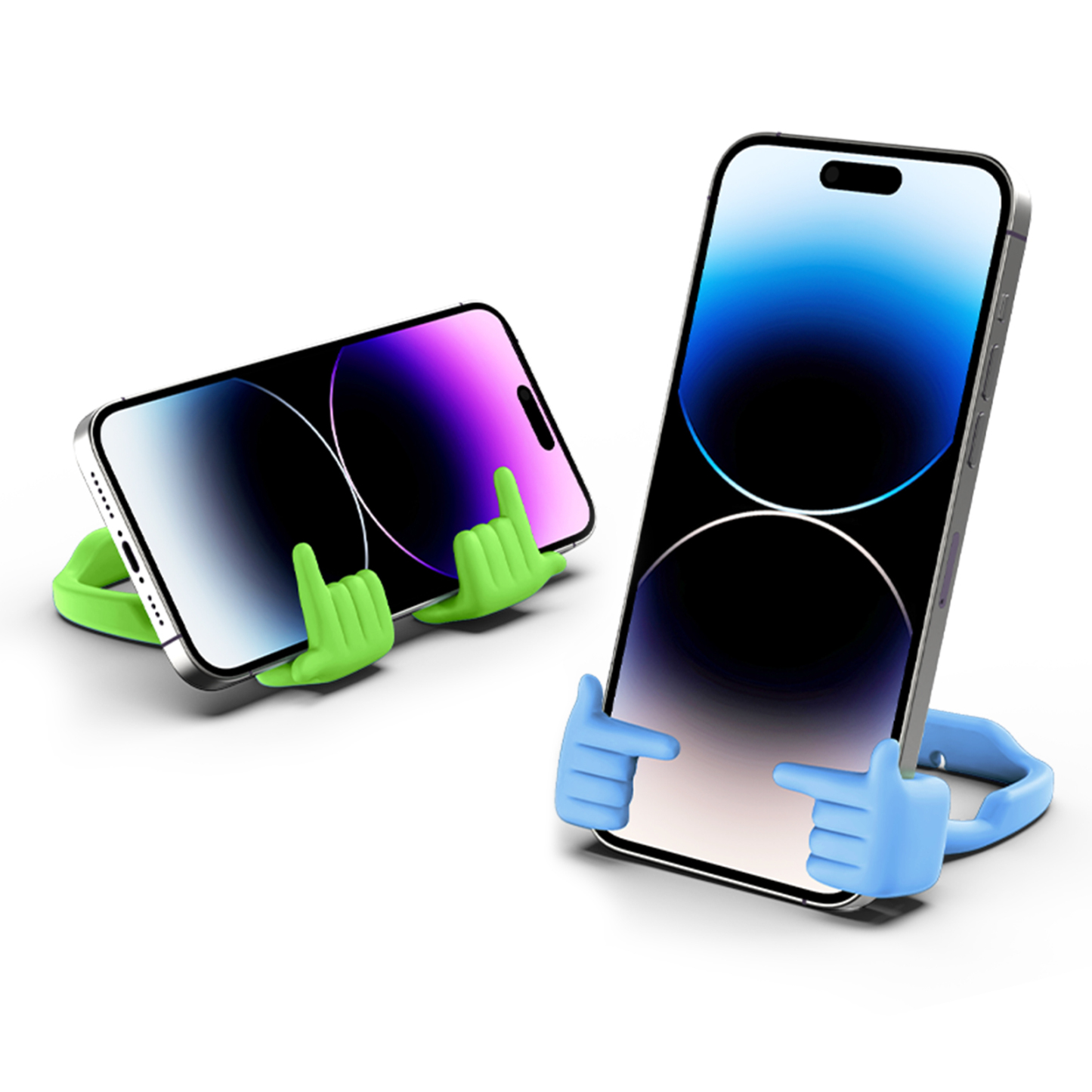 Shy Pop Phone Stand-2 Pack-Gesture‑shaped phone stand | Creative desktop accessory