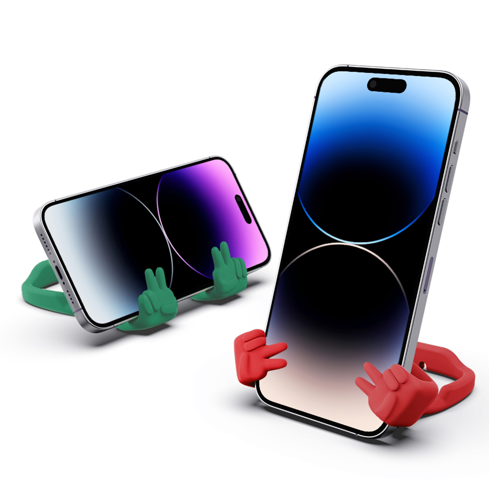 Yeah Vibe Phone Stand-2 Pack-Gesture‑shaped phone stand | Creative desktop accessory