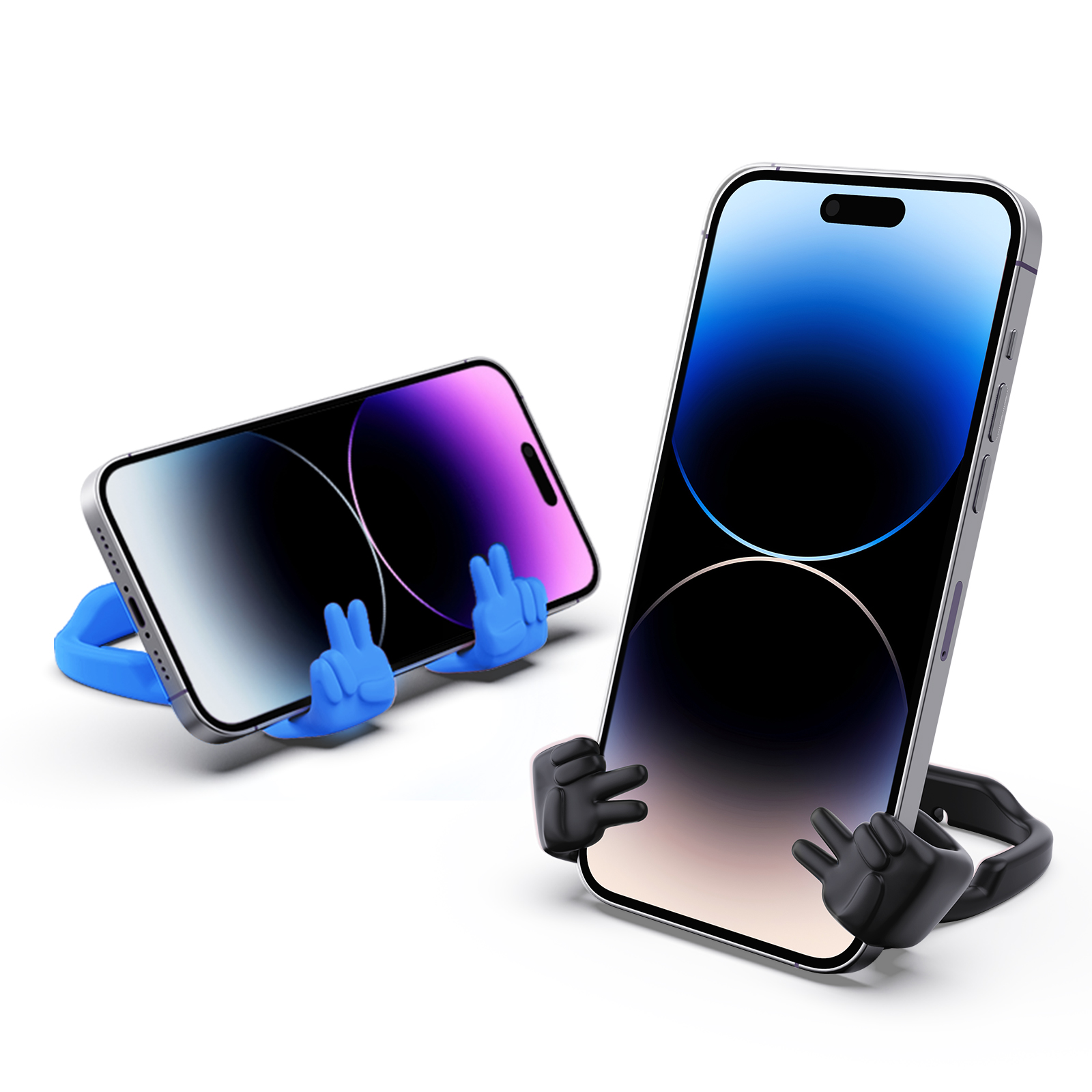 Yeah Vibe Phone Stand-2 Pack-Gesture‑shaped phone stand | Creative desktop accessory