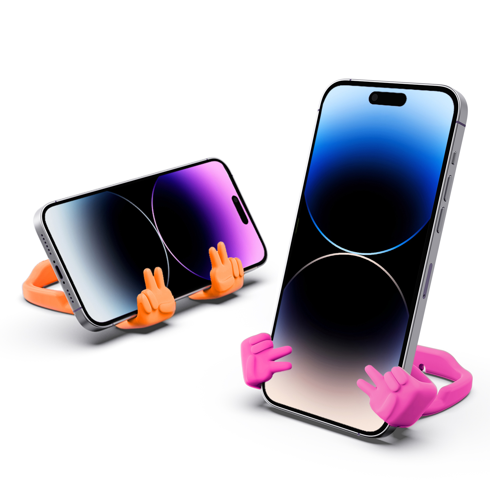 Yeah Vibe Phone Stand-2 Pack-Gesture‑shaped phone stand | Creative desktop accessory