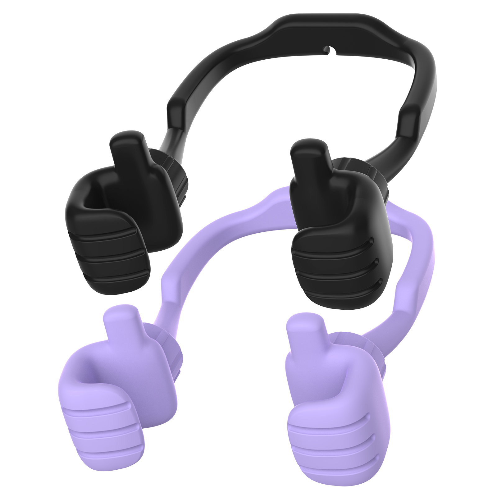 Thumb Up Phone Stand-2 Pack Black&Purple for Desk