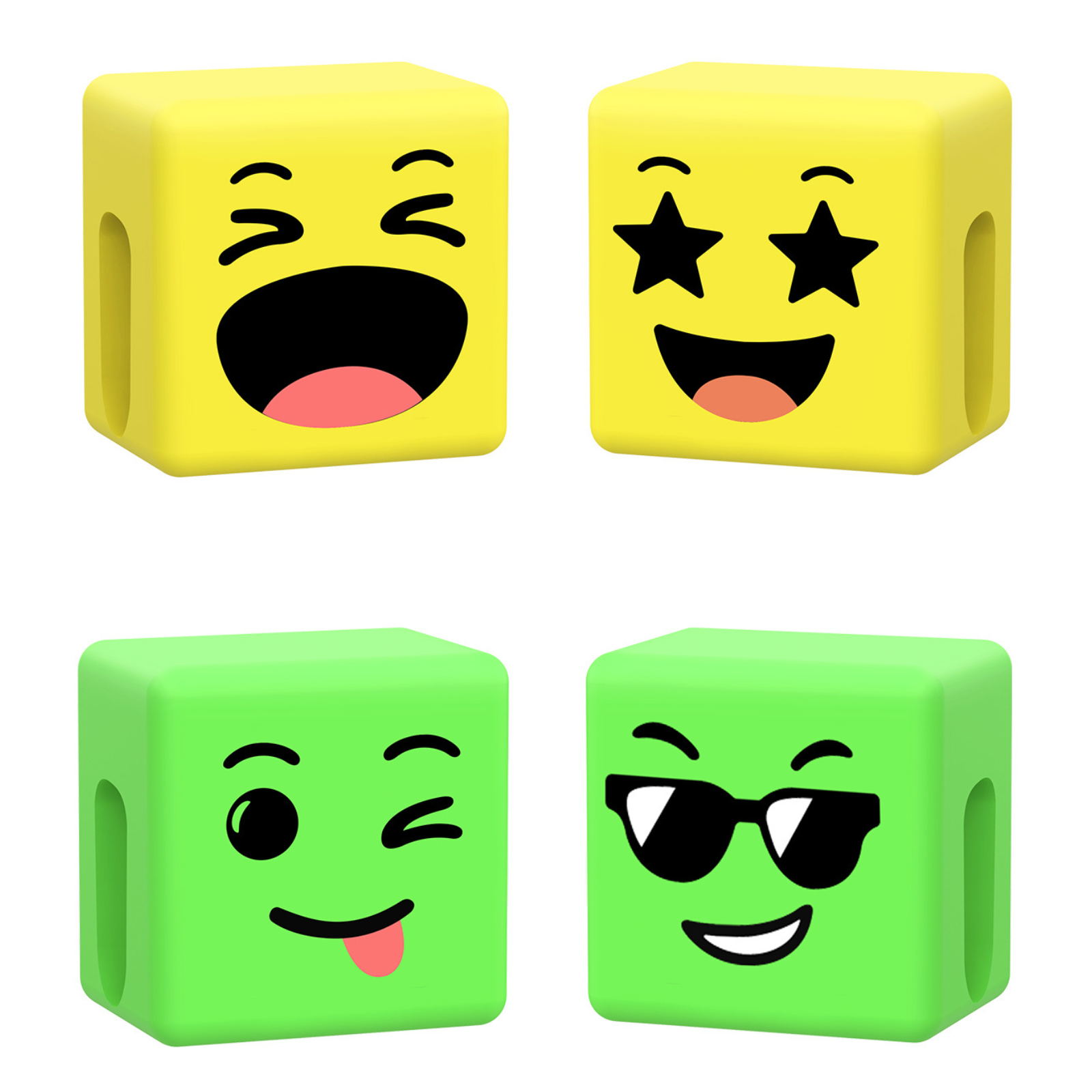 Caldever Mood Cube 2P- Joy Burst & Sparkle + Stay Cool & Sassy- yellow green