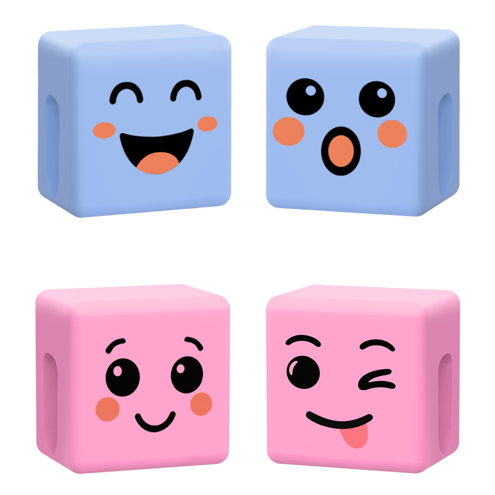 Caldever Mood Cube 2P- Pure Joy & Oh Wow + Sassy & Little Shy- blue pink