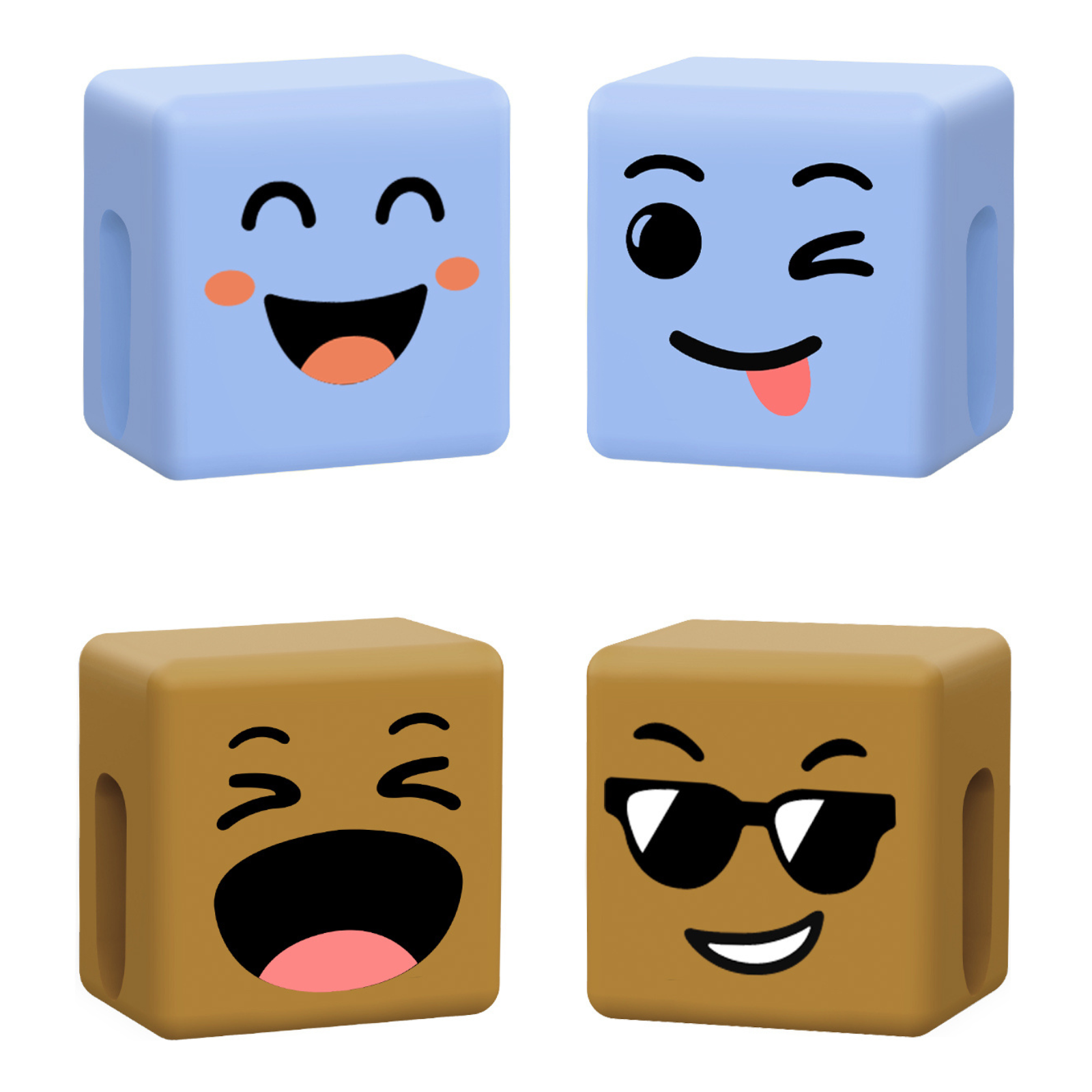 Caldever Mood Cube 2P- Sassy & Pure Joy + Stay Cool & Joy Burst- blue Brown