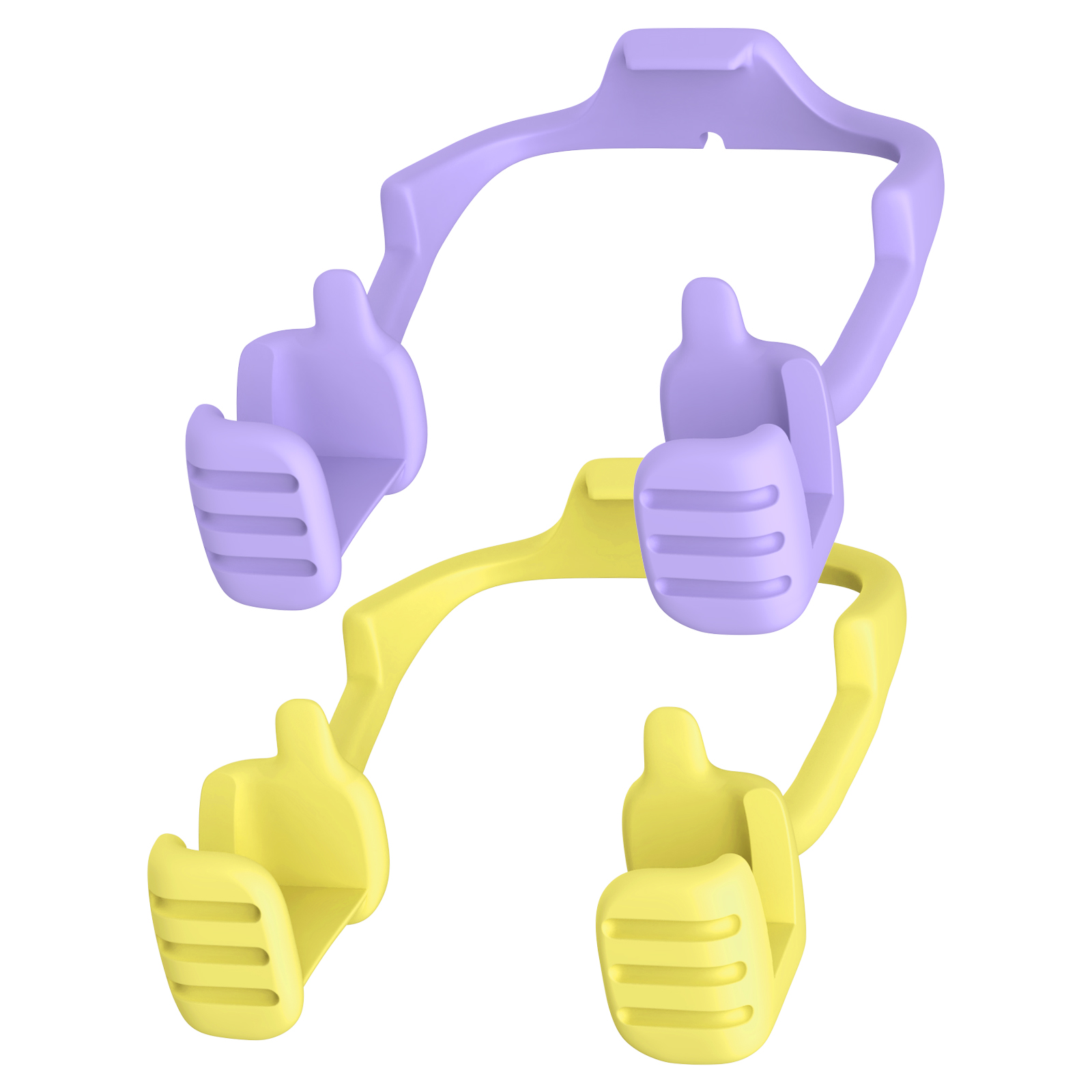 iPad Stand-2 Pack Purple&Yellow for Desk