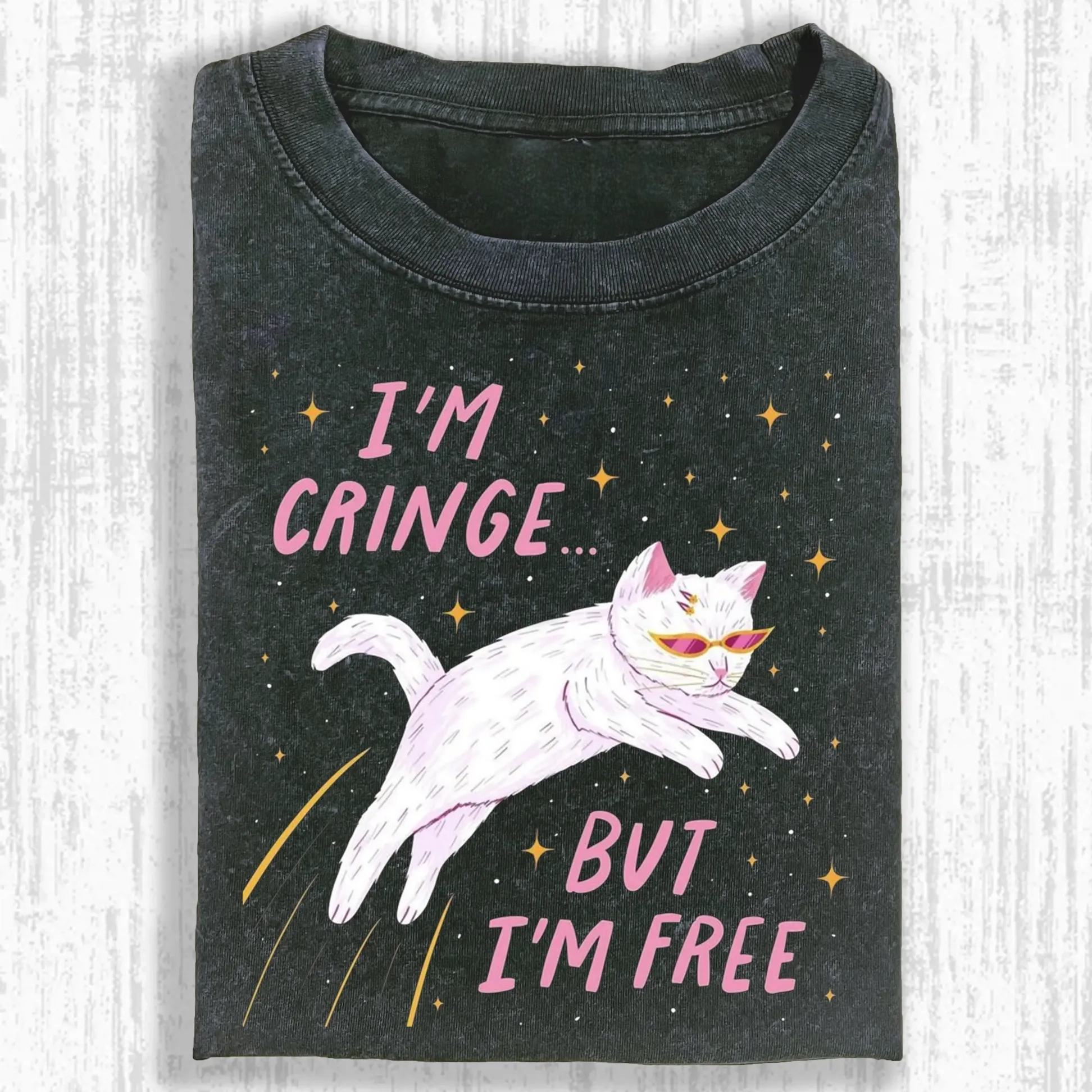 WACKY CAT T-SHIRT