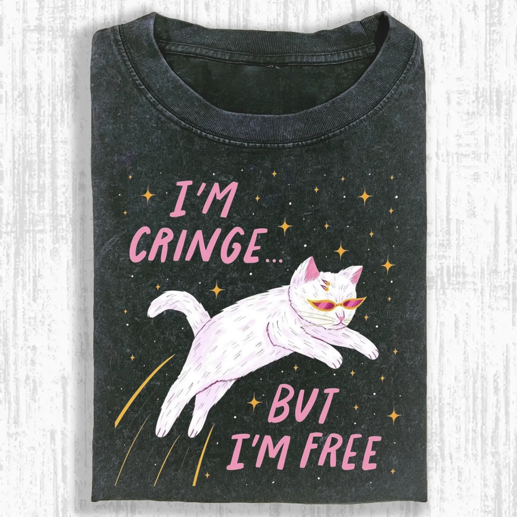 WACKY CAT T-SHIRT