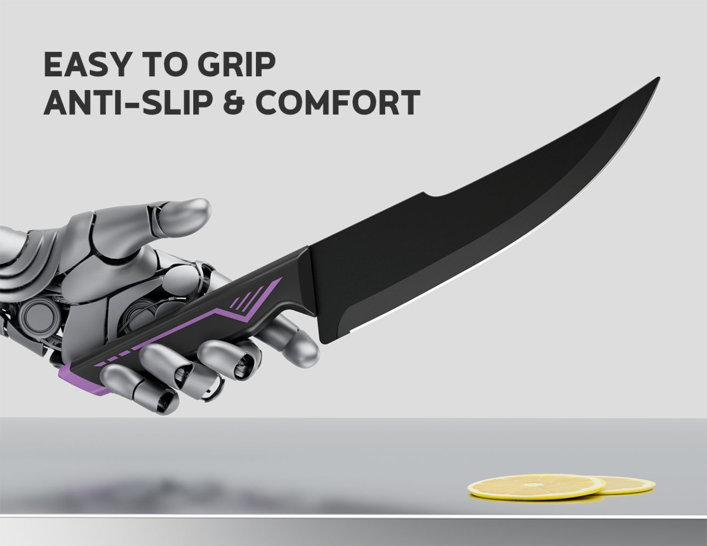 Kitchen Knife Set with Block 15PCS - Purple Technology -