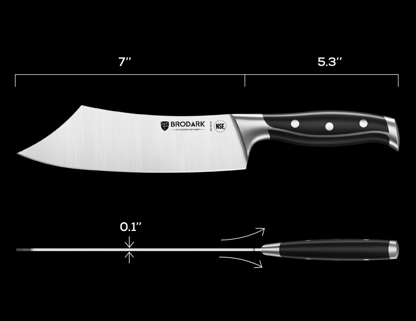 Cleaver Chef Knife -