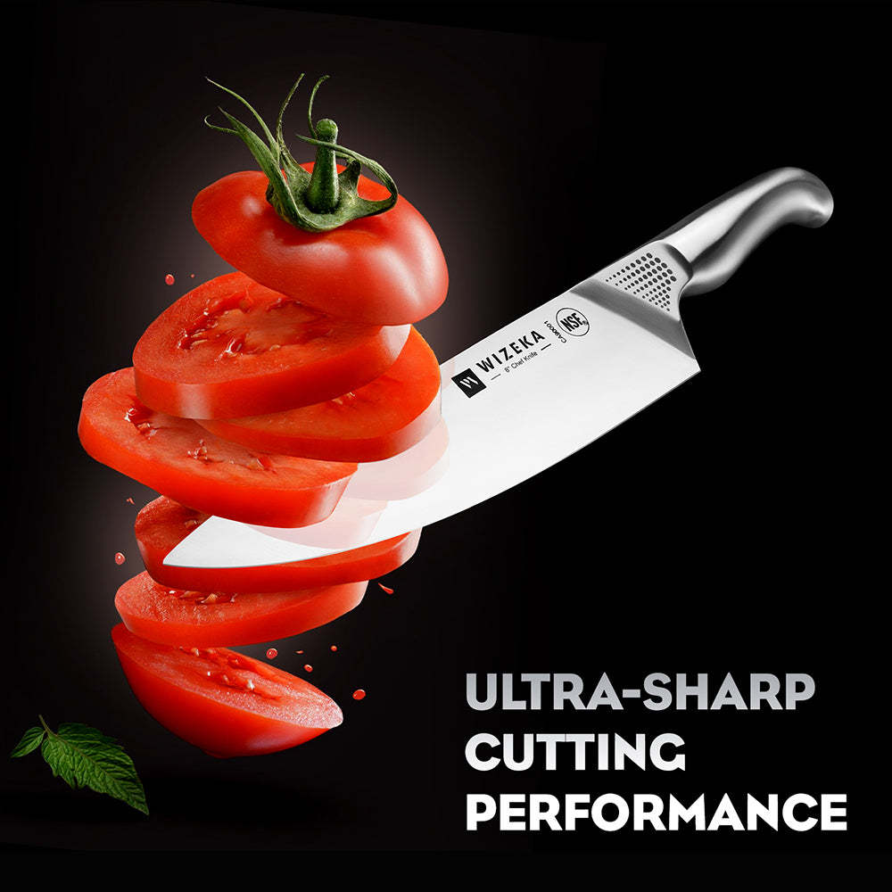 Kitchen Knife Set with Block 15PCS - Starry Sky Series - wizeka