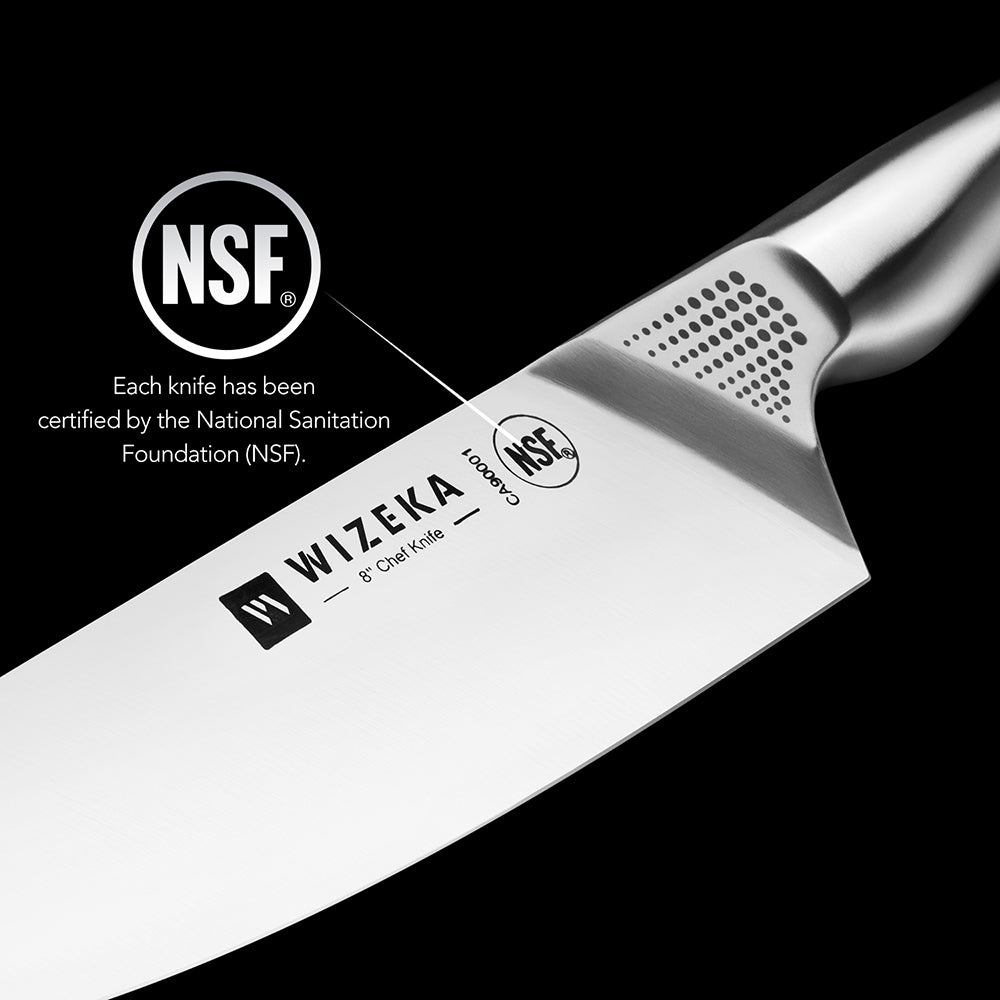 Kitchen Knife Set with Block 15PCS - Starry Sky Series - wizeka