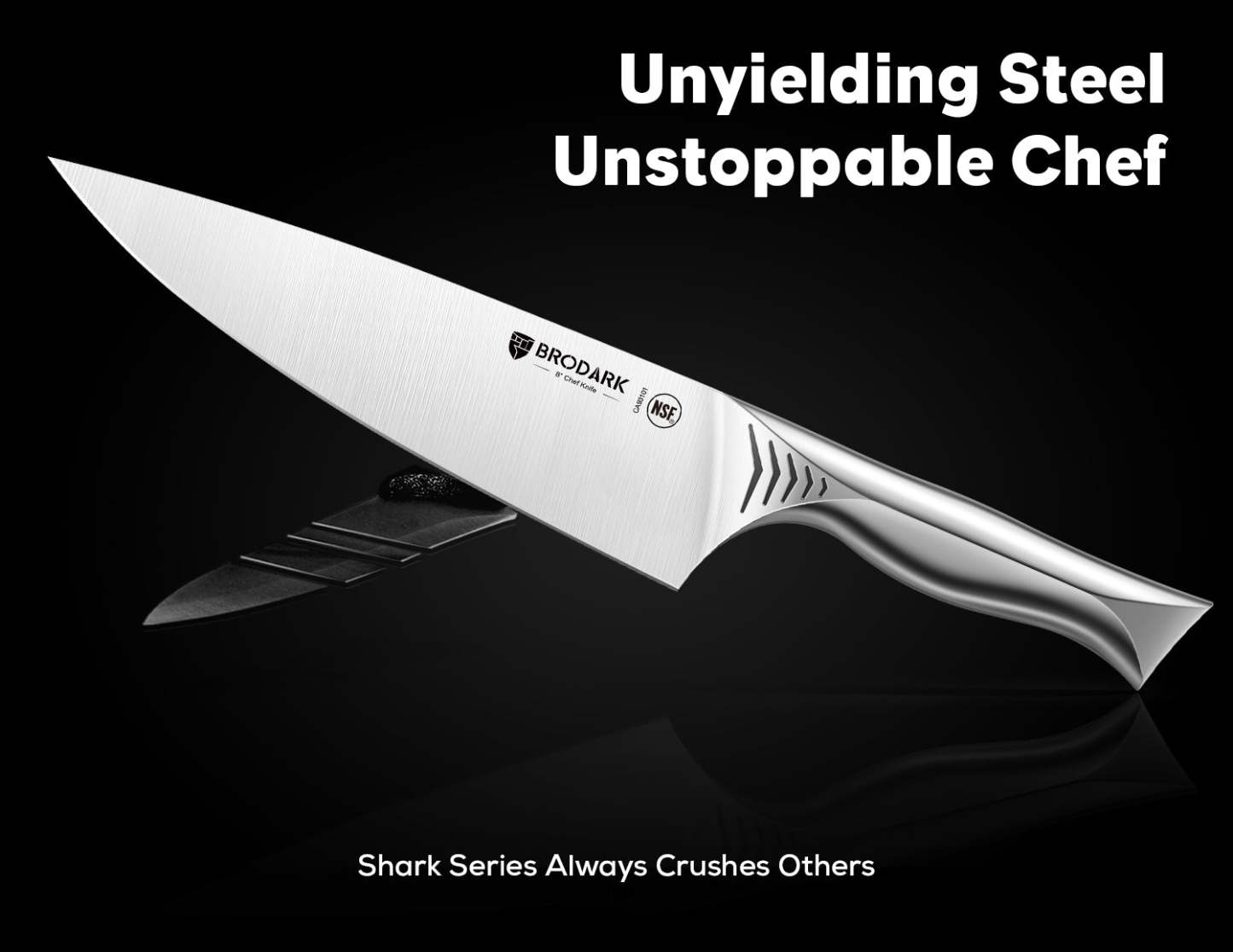 Kitchen Knife Set with Block 15PCS - Shark Series - Brodark