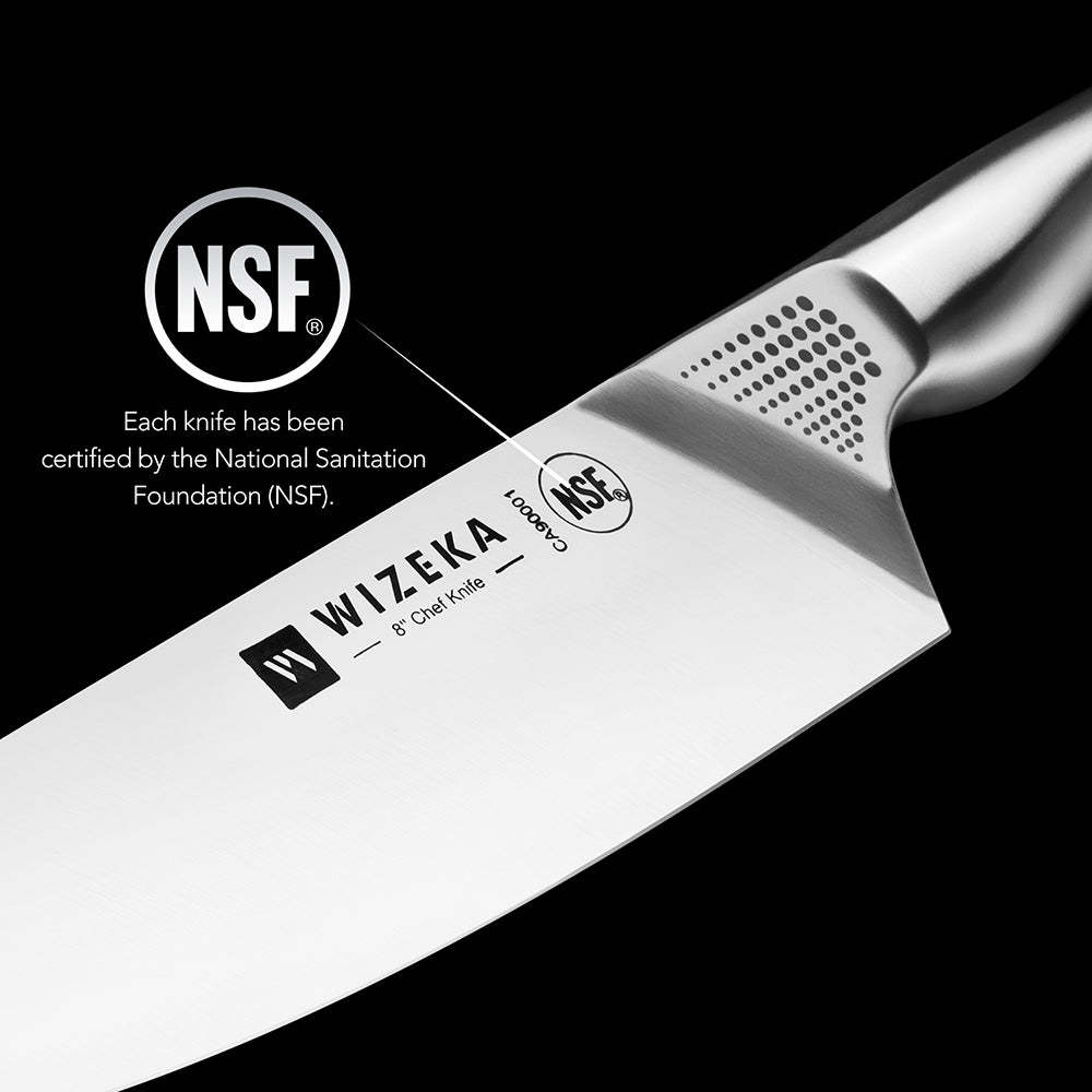 Kitchen Knife Set with Block 15PCS - Starry Sky Series - wizeka