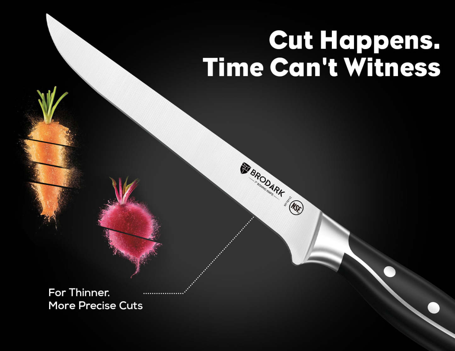 Boning Knife - Steel-King Series - Brodark