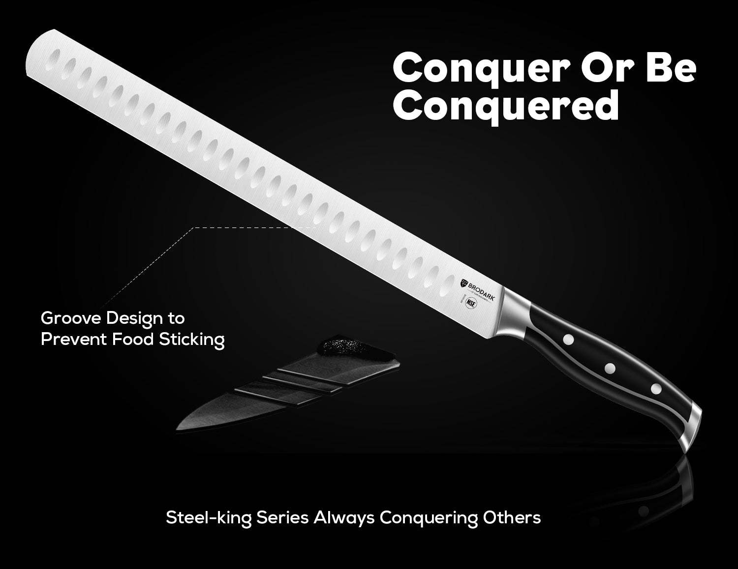 Carving Knife Set - Steel-King Series - Brodark