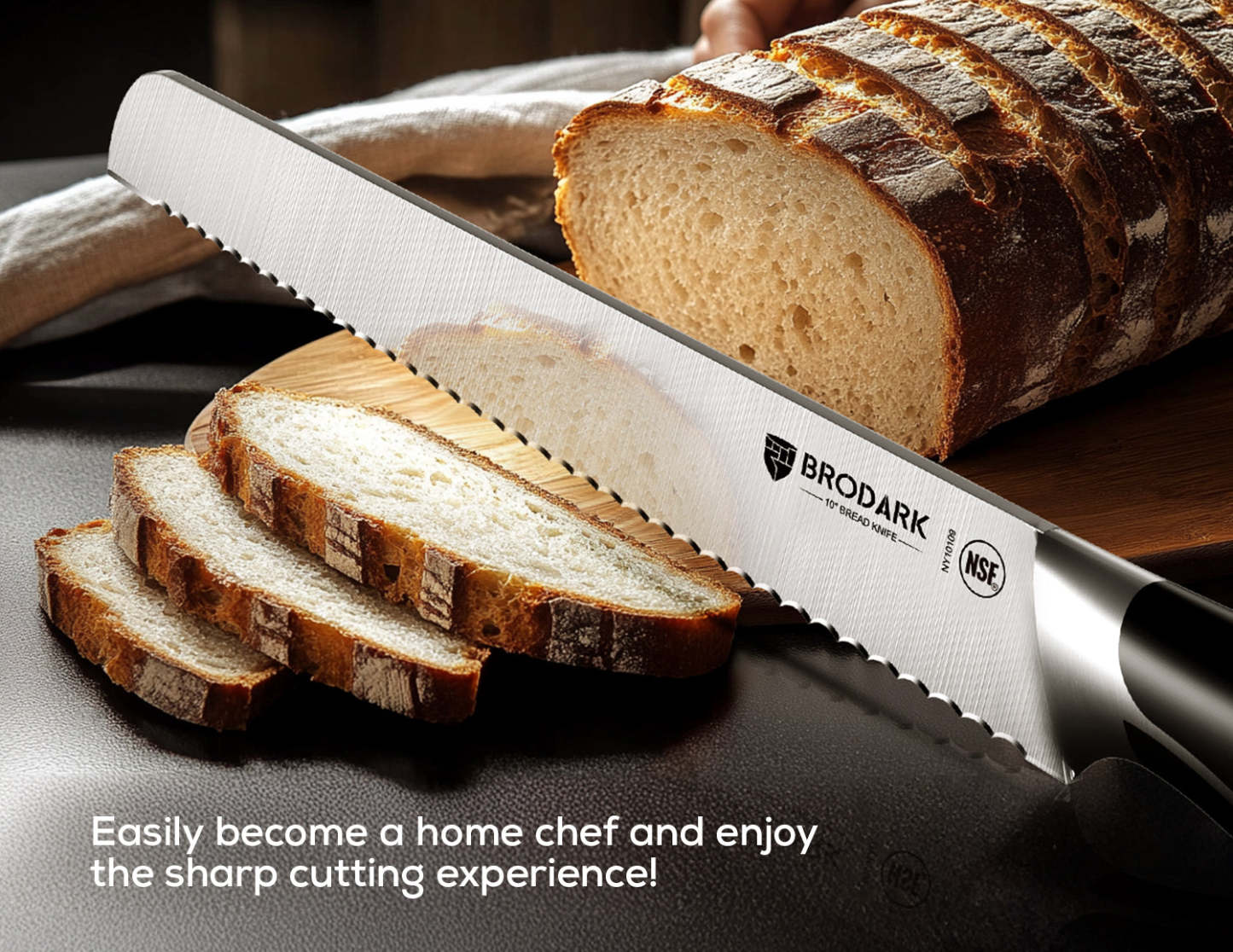 Bread Knife - Steel-King Series - Brodark