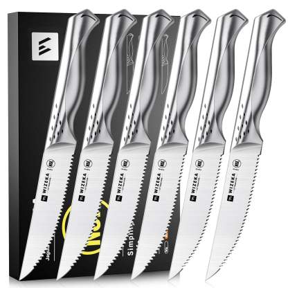 Steak Knives Set of 6 - Jaguar Series - wizeka