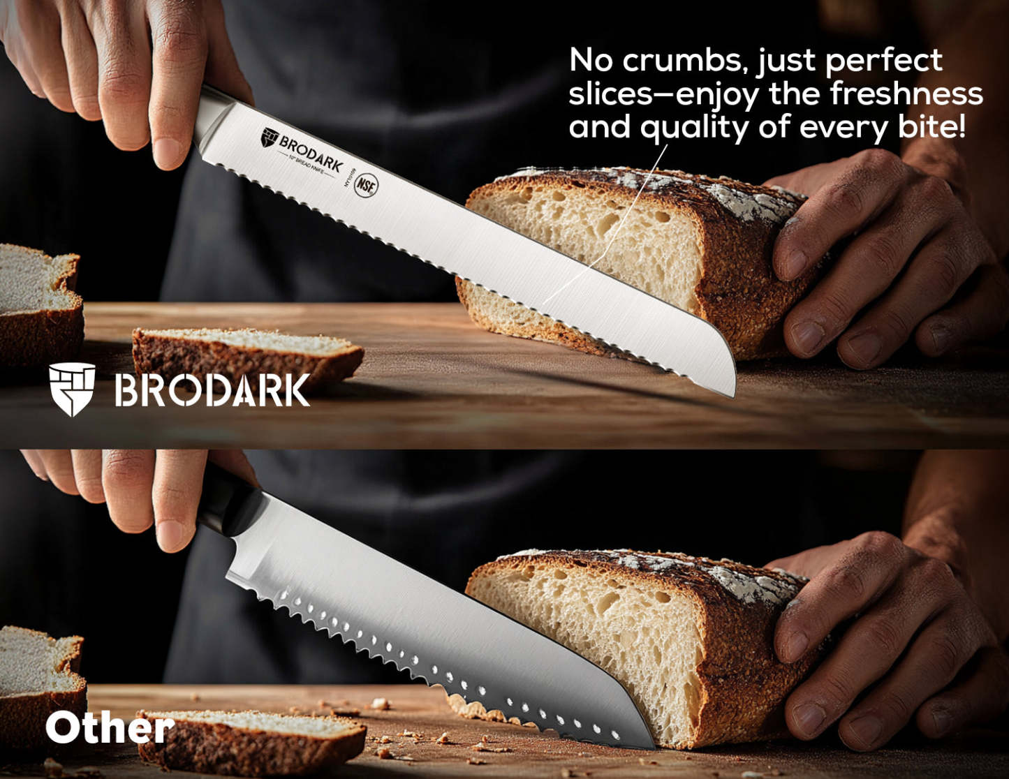 Bread Knife - Steel-King Series - Brodark