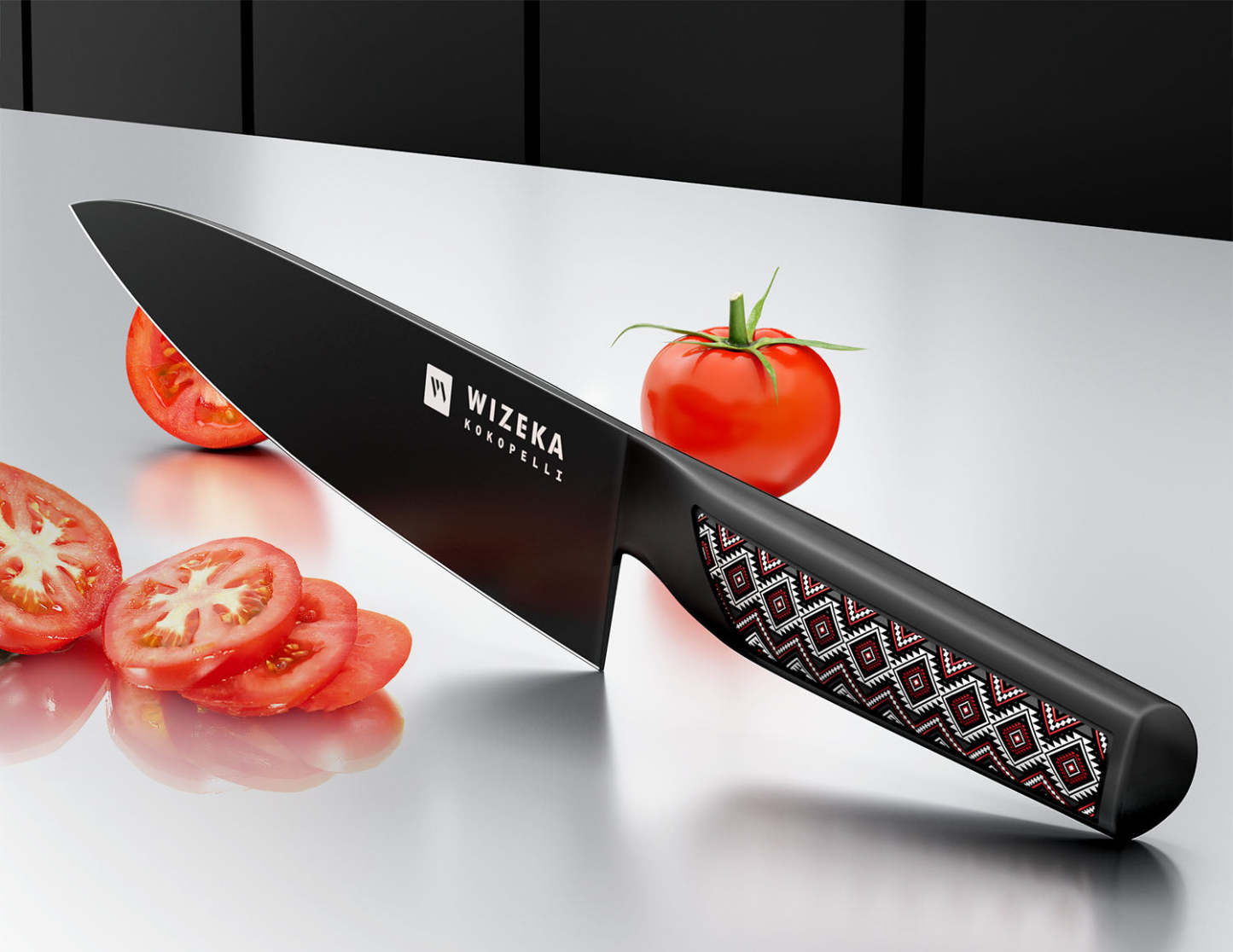 8 Inch Chef Knife - Kokopelli - wizeka
