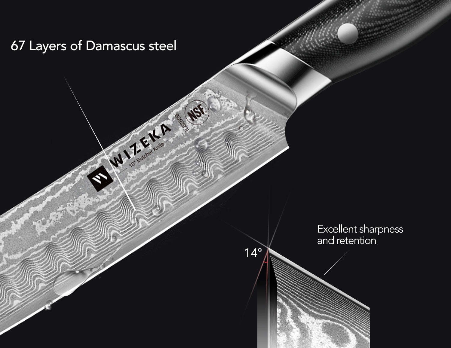 Damascus Carving Knife - wizeka