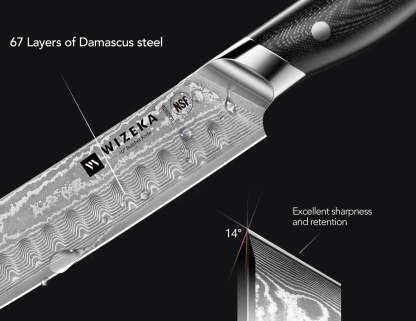 Damascus Carving Knife - wizeka
