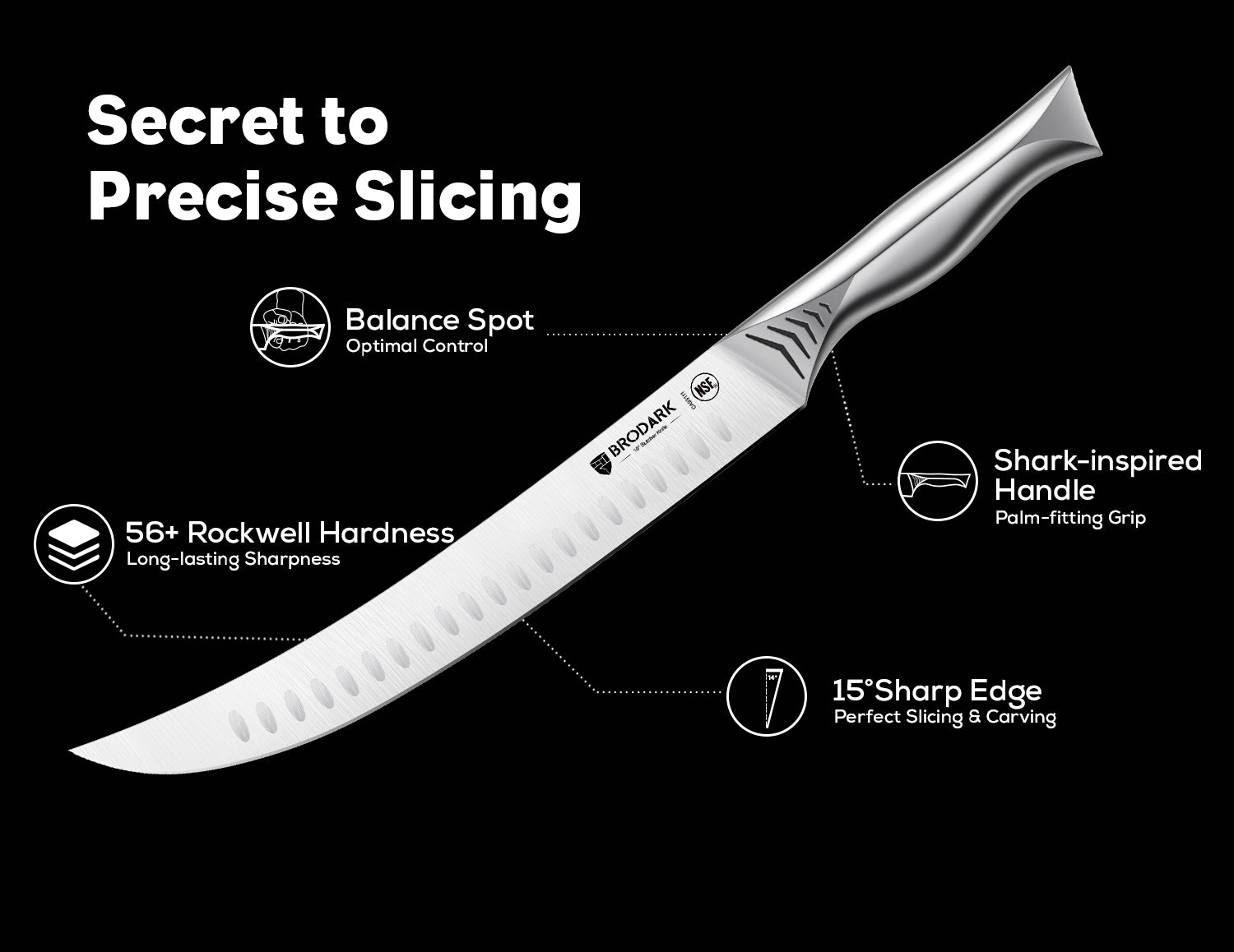 Butcher Knife - Shark Series - Brodark