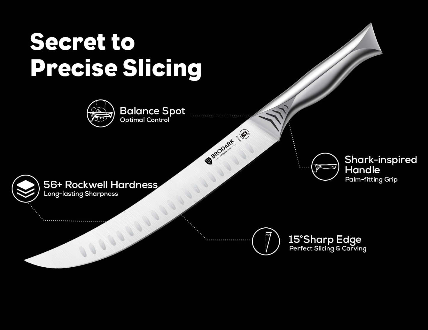 Butcher Knife - Shark Series - Brodark
