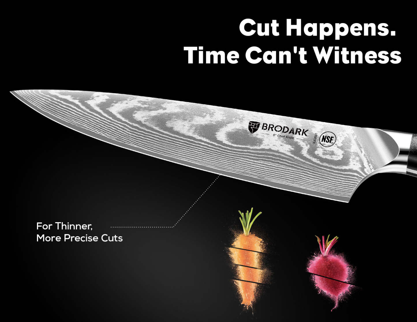 Damascus Chef Knife Set 3PCS - Brodark