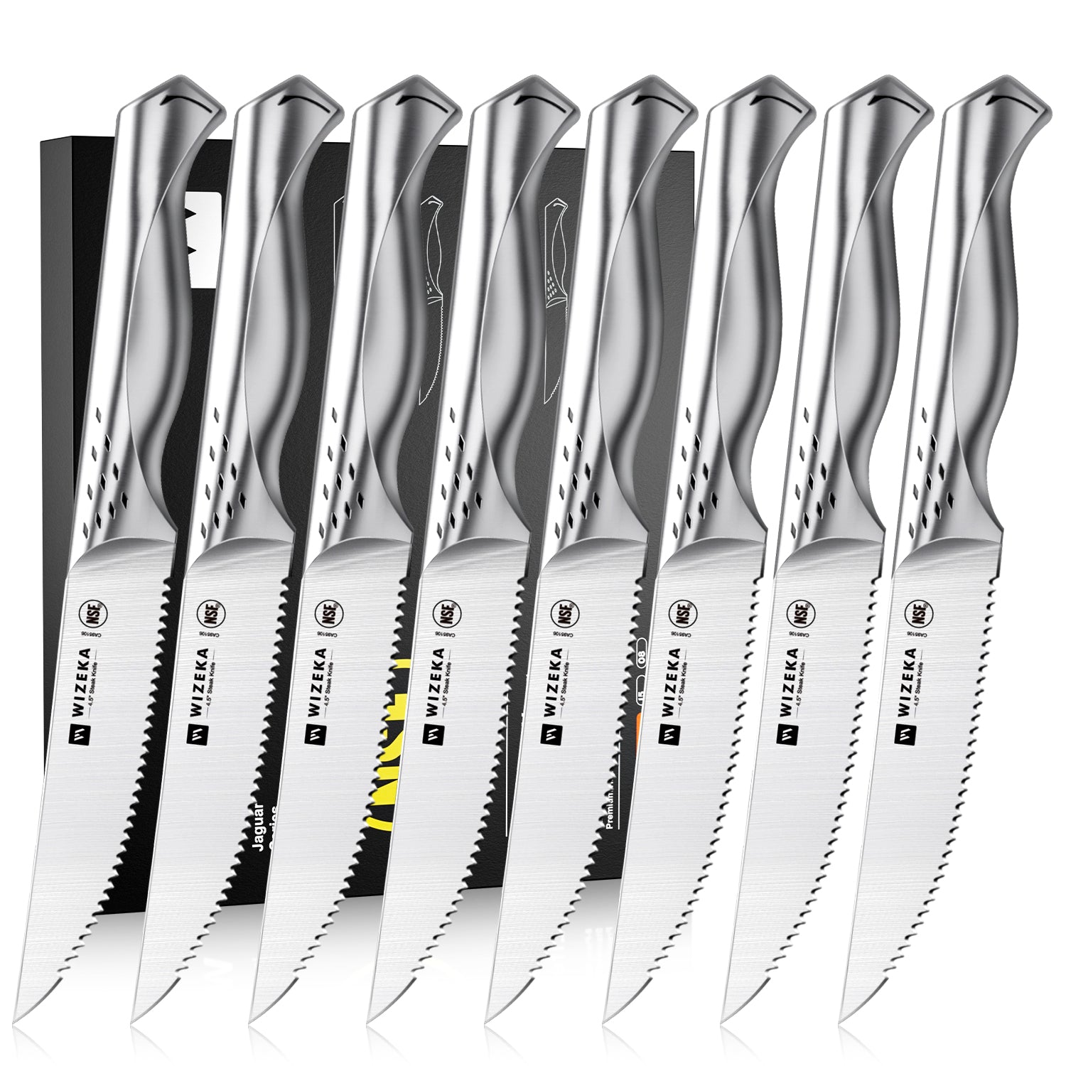 Steak Knives Set of 8 - Jaguar Series - wizeka