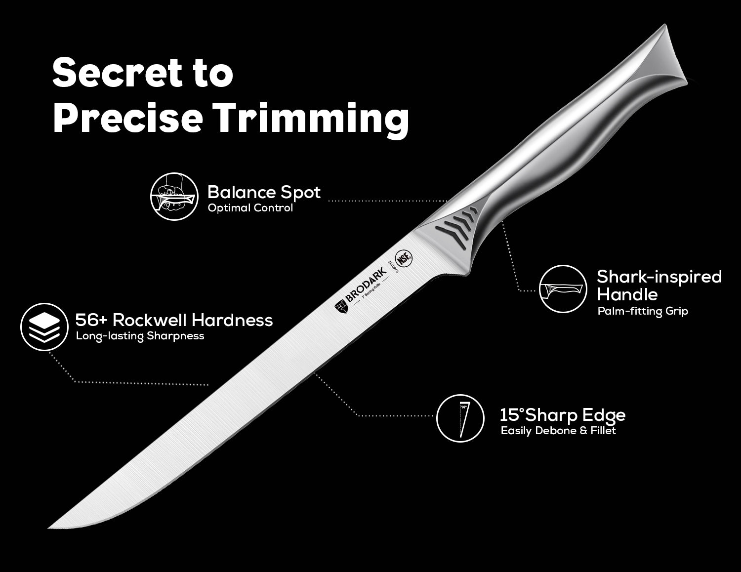 Boning Knife - Shark Series - Brodark