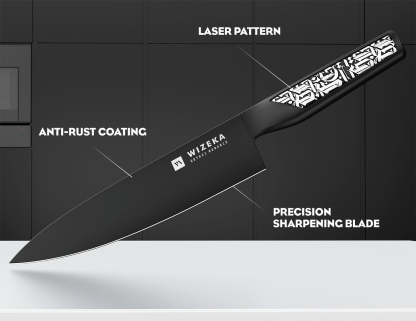 8 Inch Chef Knife - Gothic - wizeka