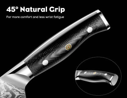 Damascus Chef Knife Set 3PCS - Brodark