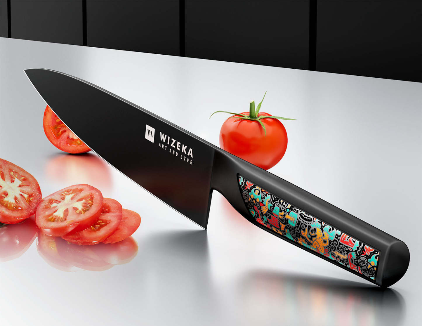8 Inch Chef Knife - Art Life - wizeka