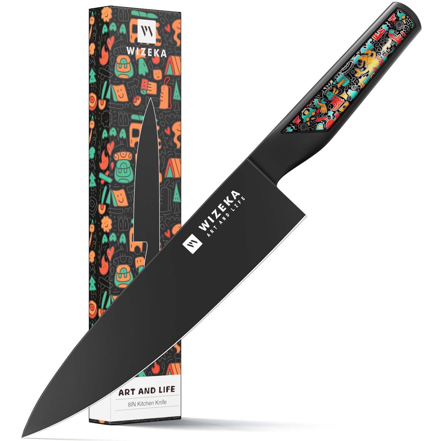 8 Inch Chef Knife - Art Life - wizeka