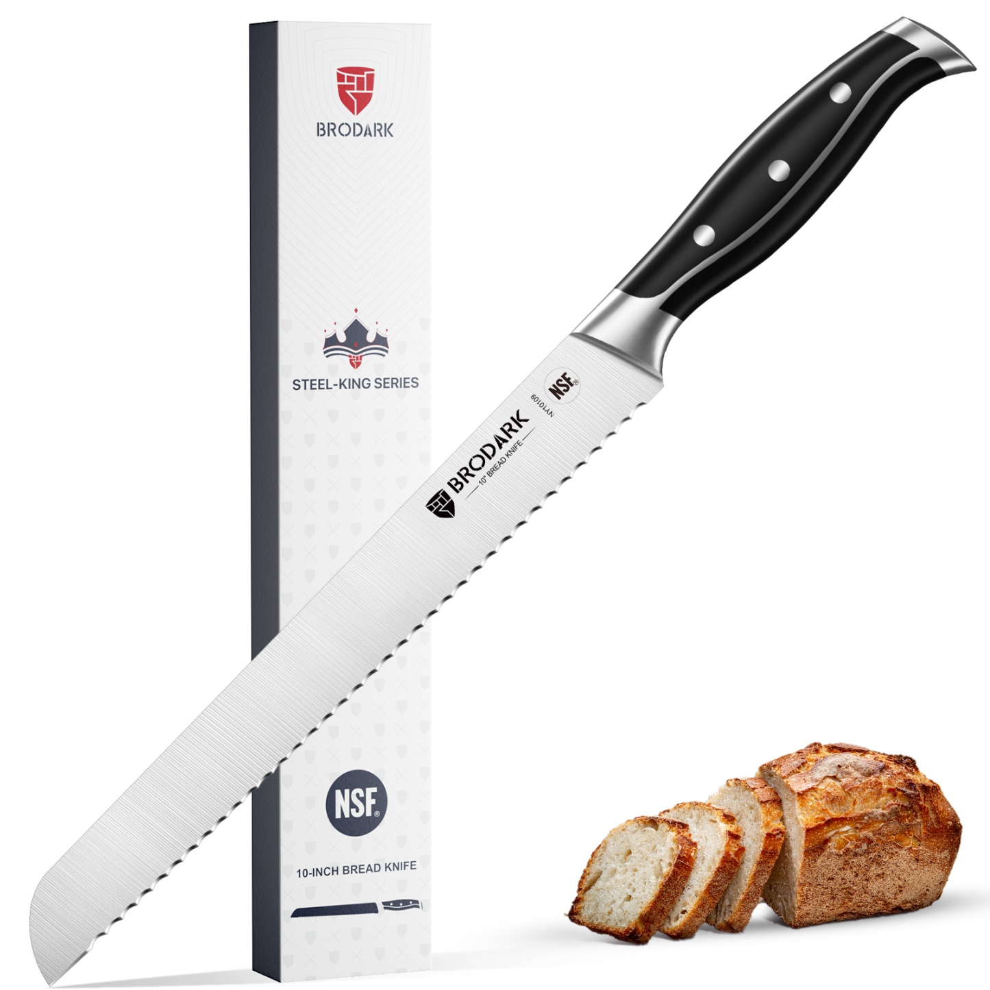 Bread Knife - Steel-King Series - Brodark