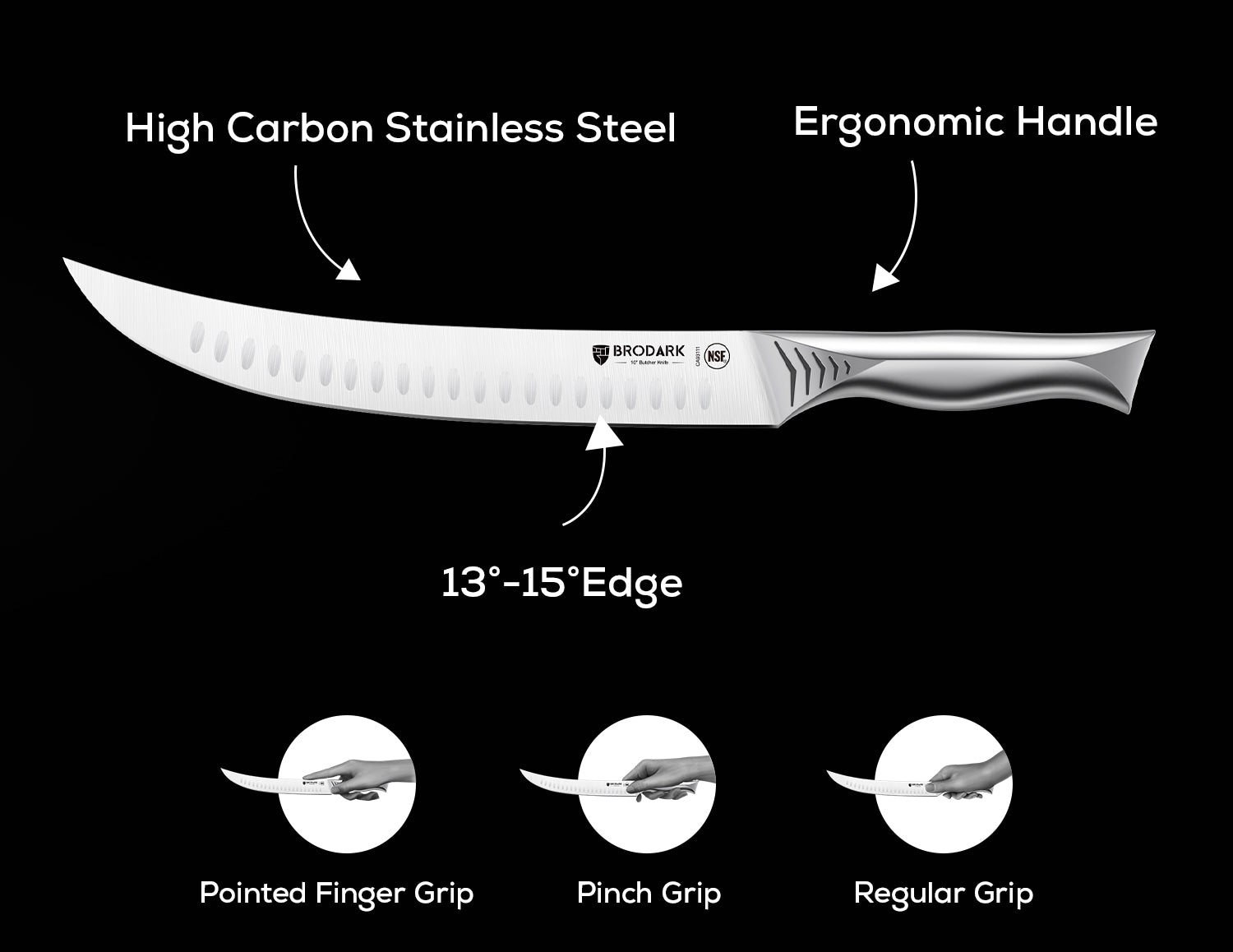 Butcher Knife - Shark Series - Brodark