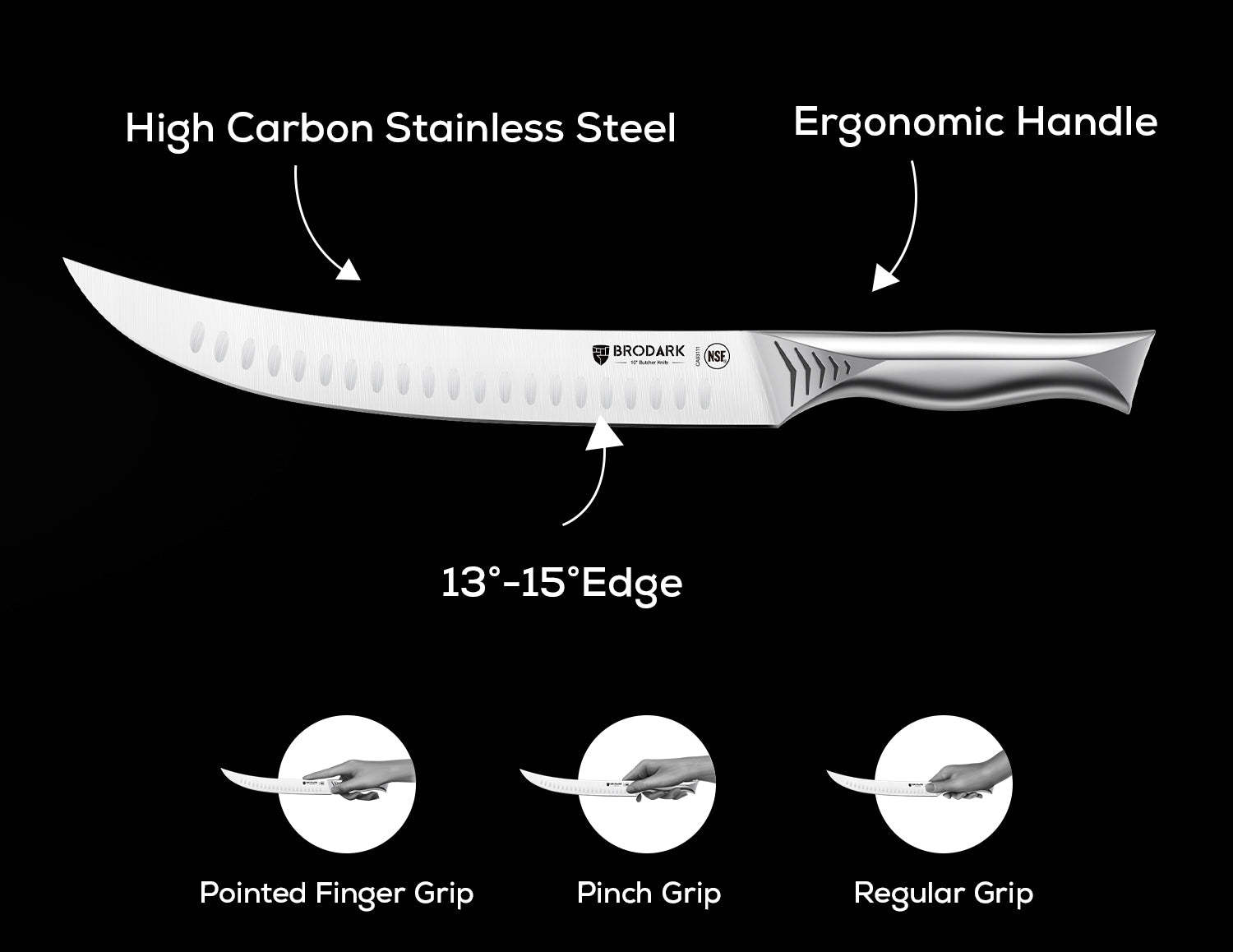 Butcher Knife - Shark Series - Brodark