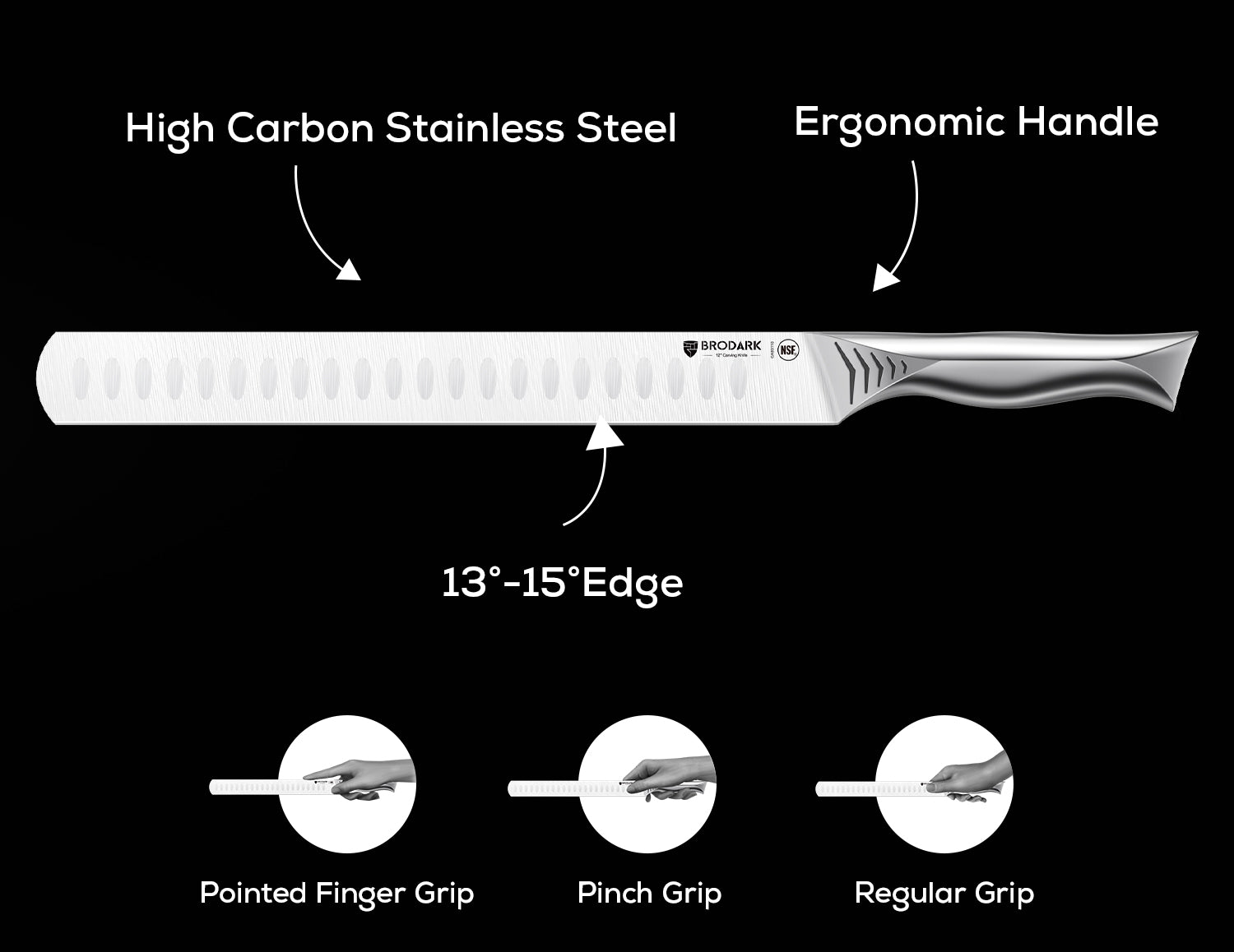 Carving Knife - Shark Series - Brodark