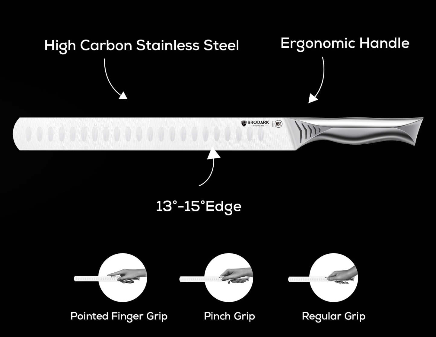 Carving Knife - Shark Series - Brodark
