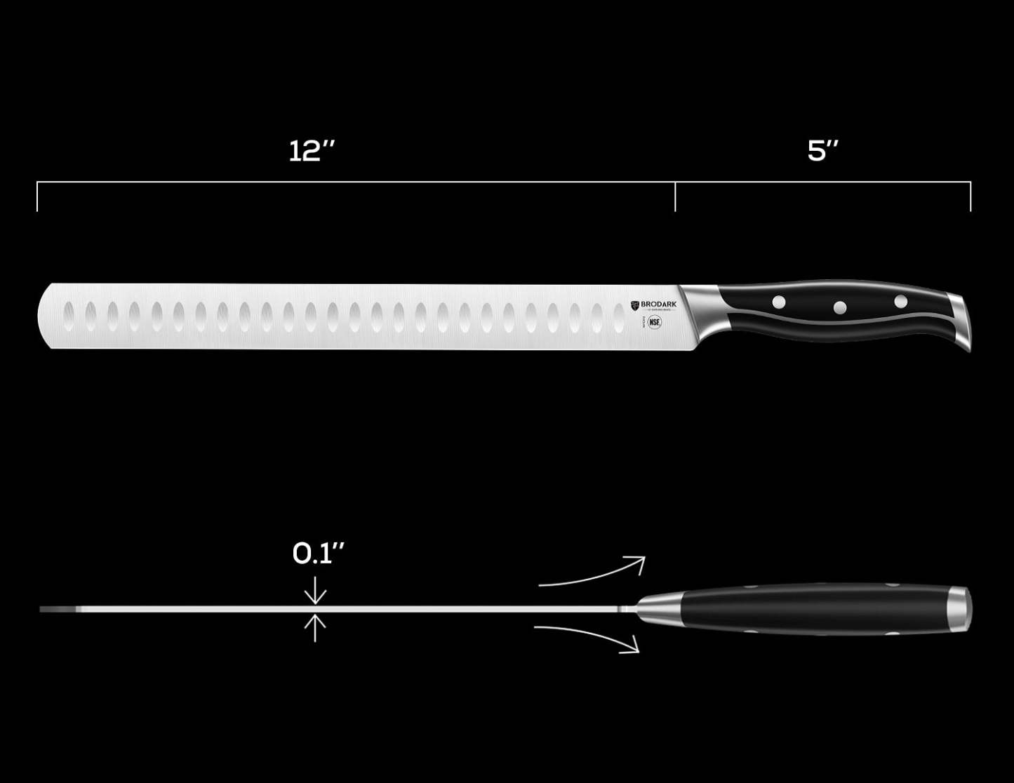 Carving Knife - Steel-King Series - Brodark
