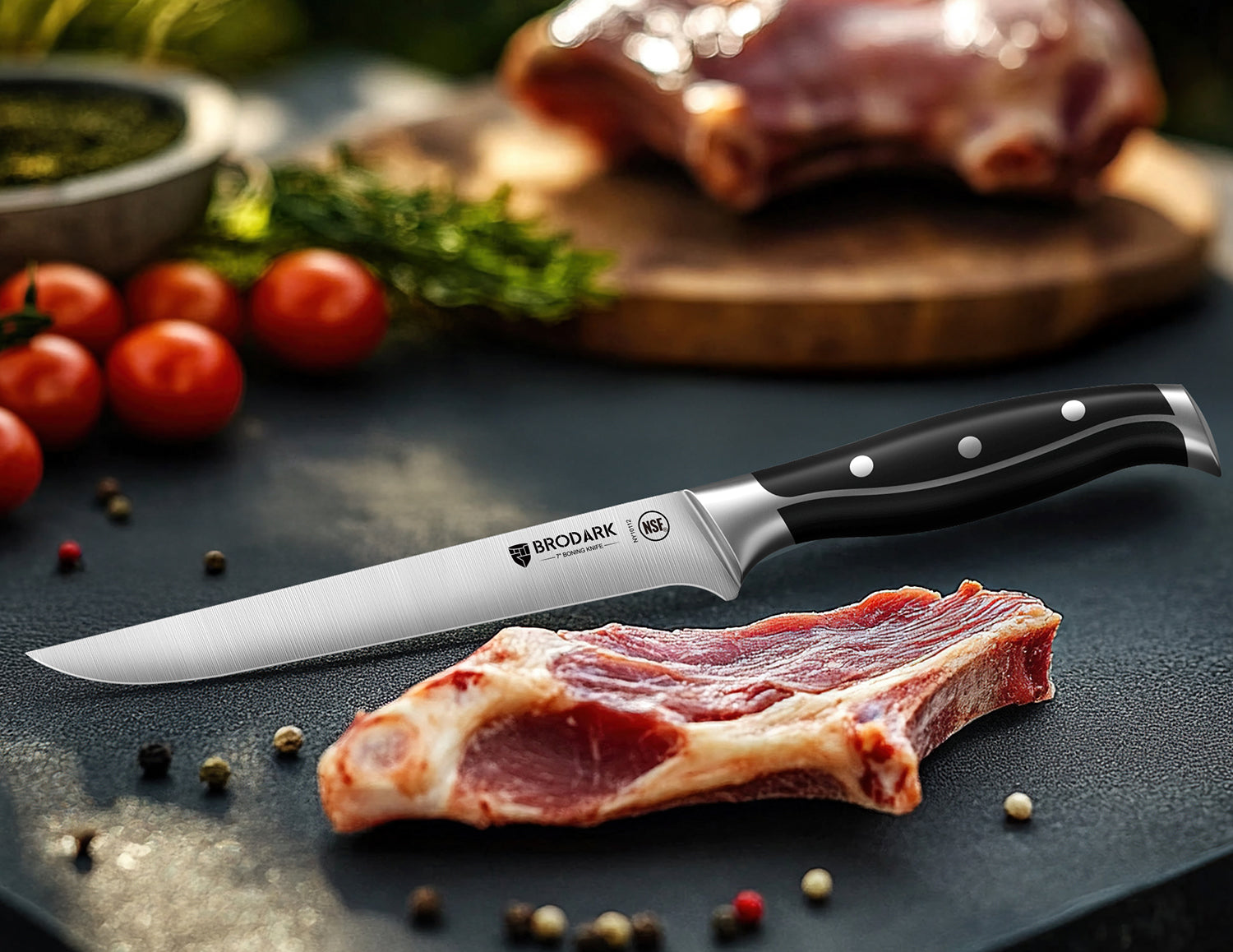 Carving Knife Set - Steel-King Series - Brodark