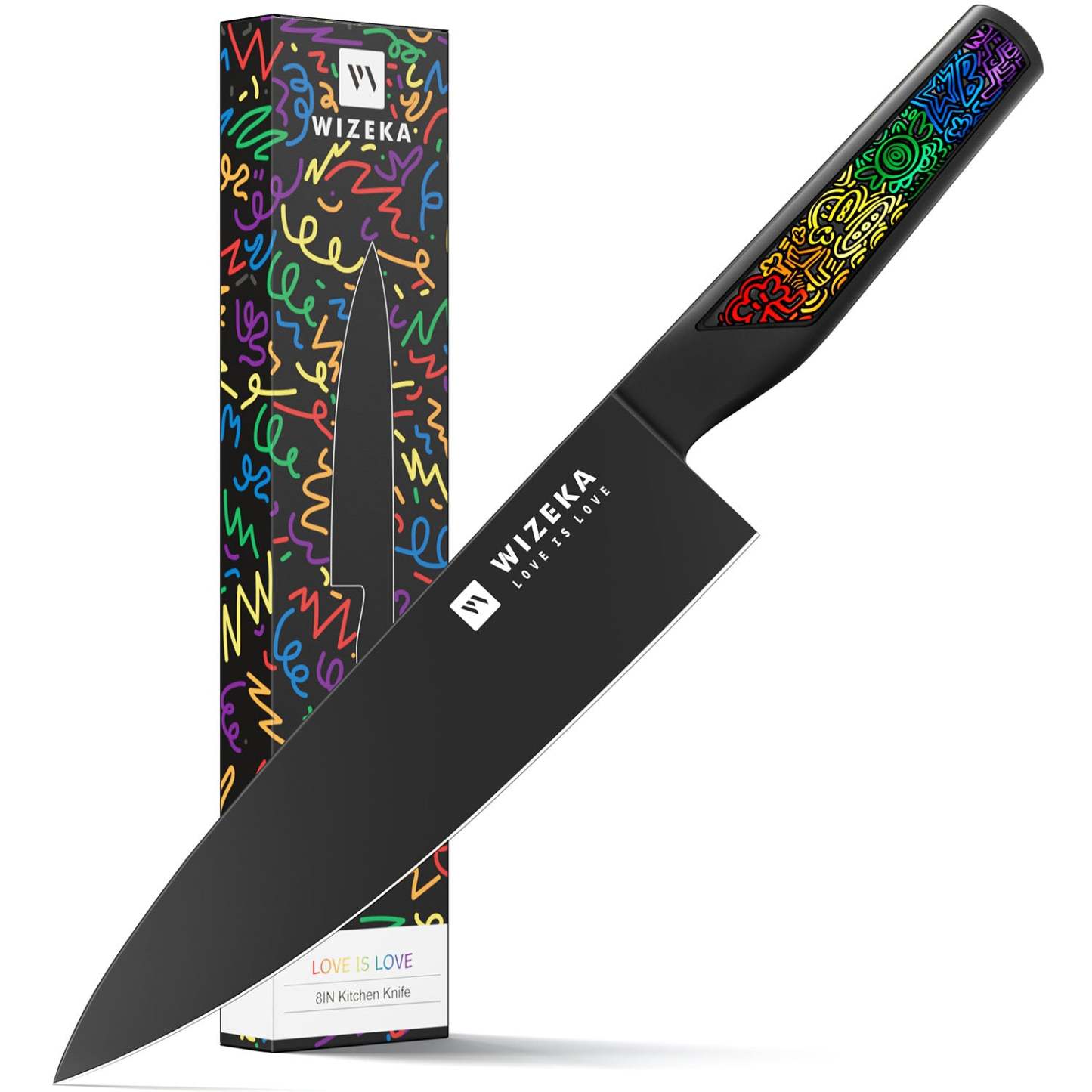 8 Inch Chef Knife - Rainbow - wizeka