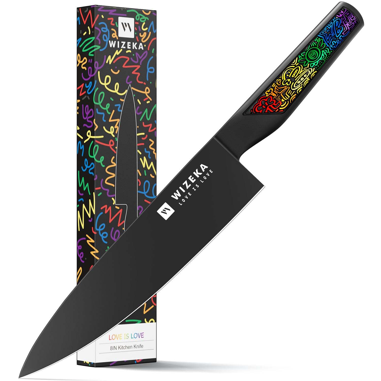 8 Inch Chef Knife - Rainbow - wizeka
